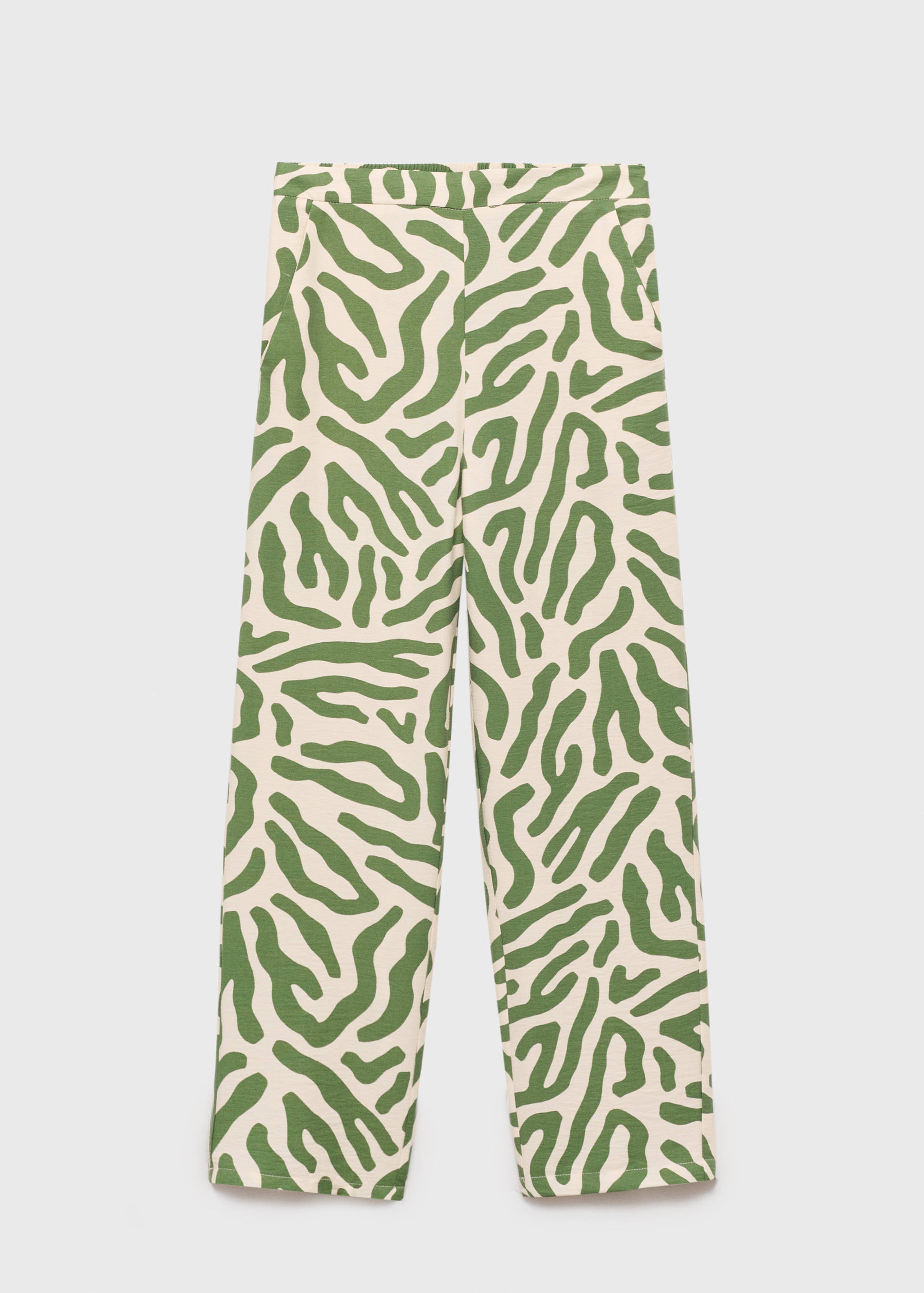 Printed straight pants - Article without model
