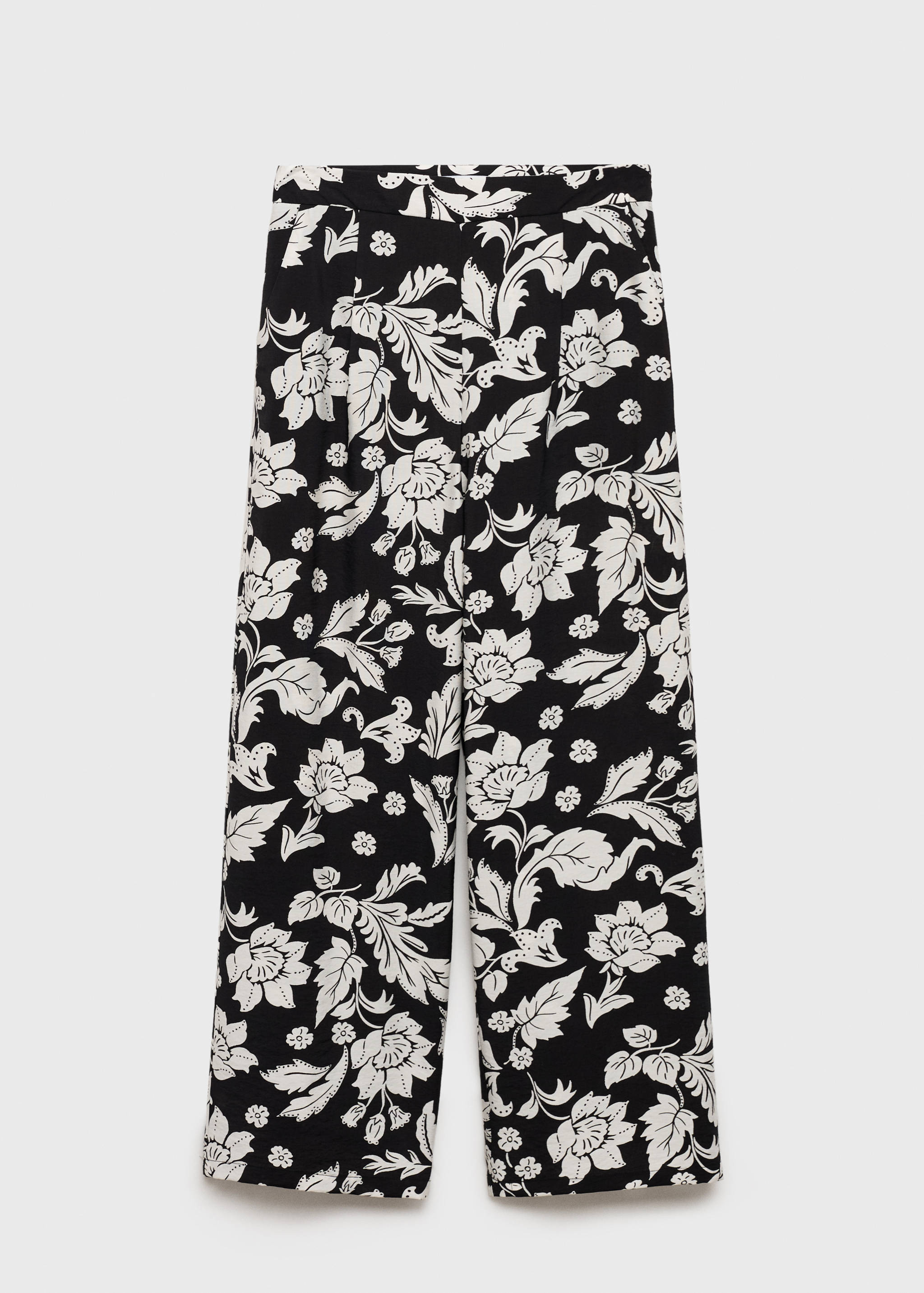 Pantalón recto estampado floral - Artículo sin modelo
