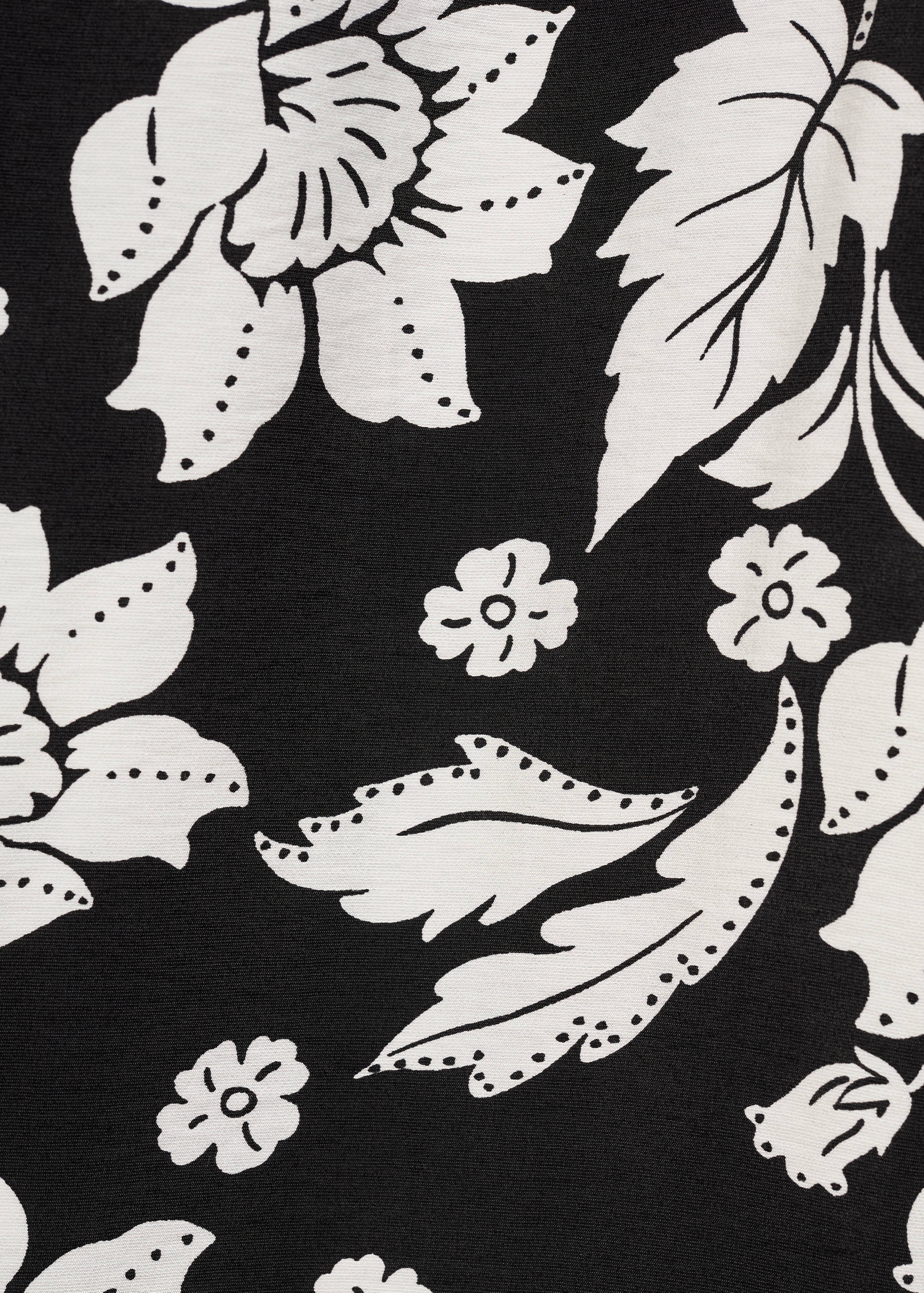 Pantalón recto estampado floral - Detalle del artículo 0