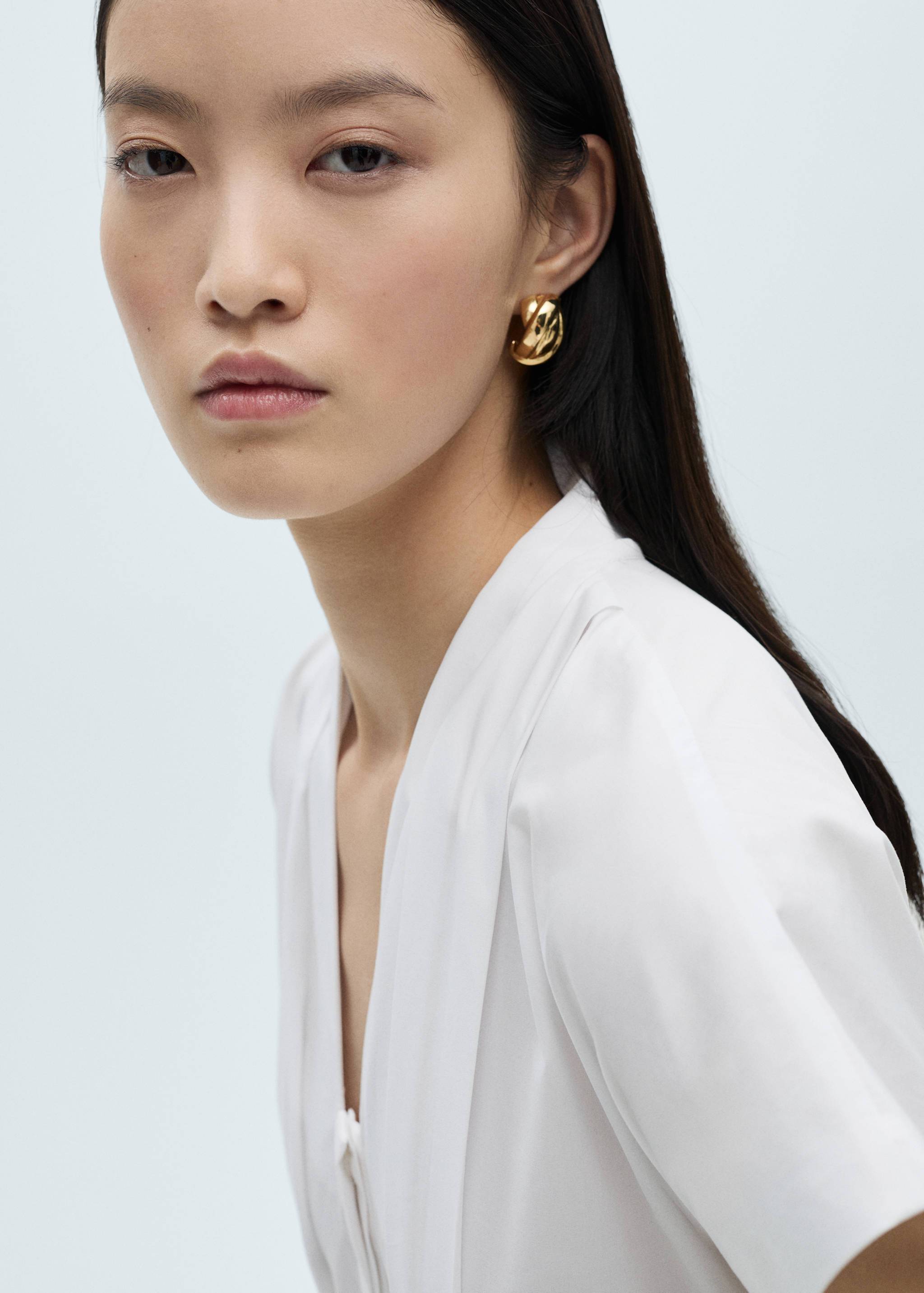 Robe plissée nœud - Détail de l'article 1