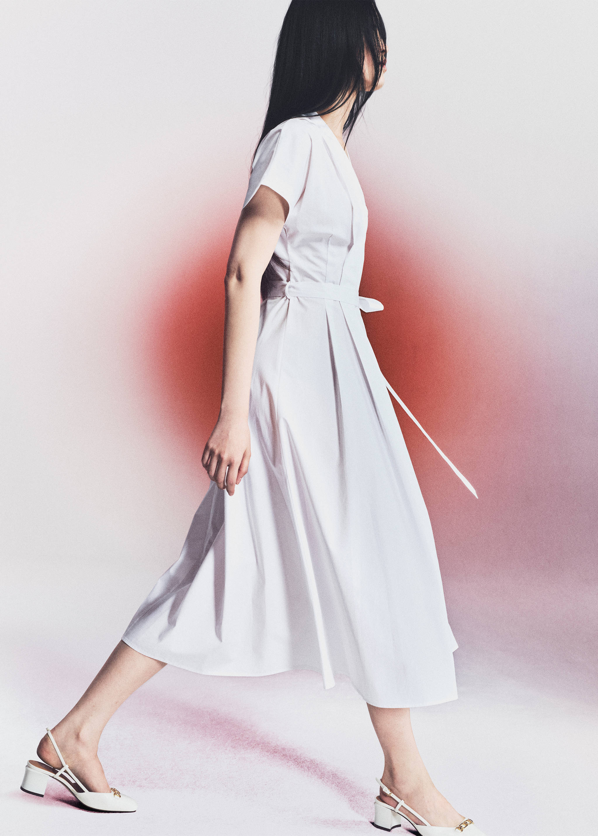 Robe plissée nœud - Détail de l'article 7