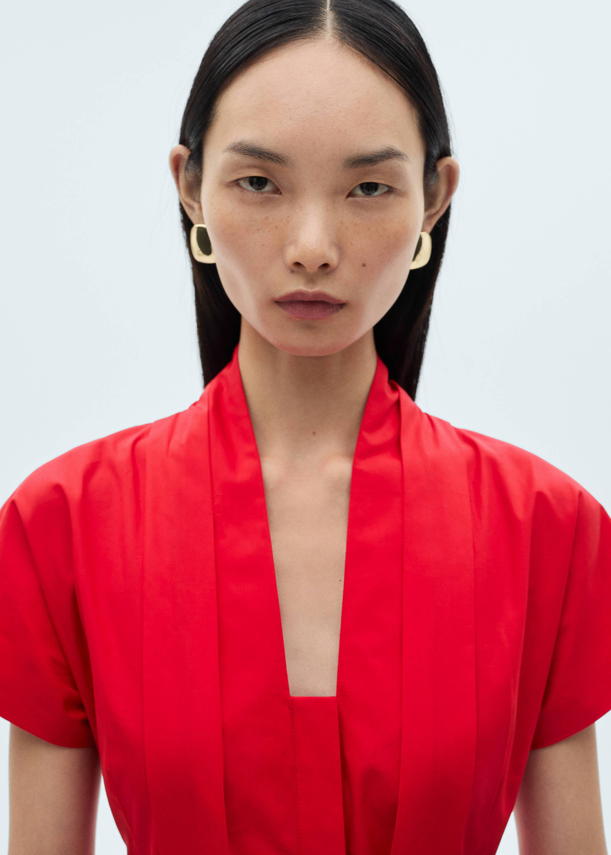 Robe plissée nœud - Détail de l'article 1