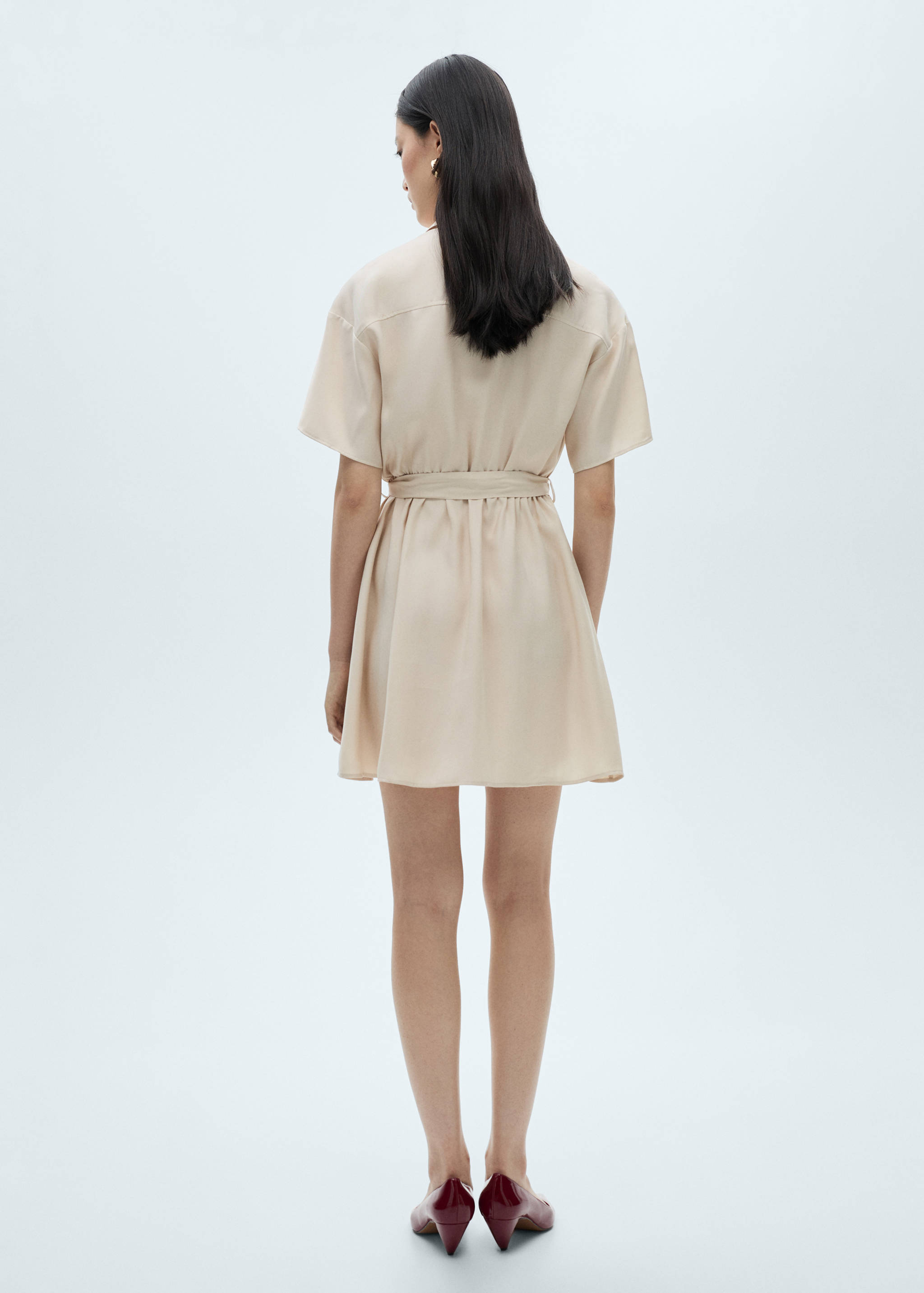 Belt shirt dress - Reverse of the article