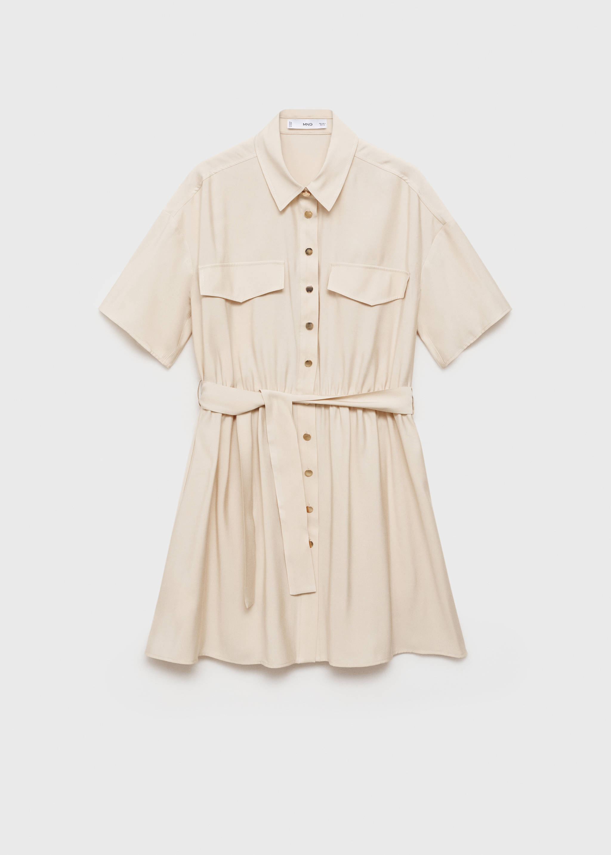 Robe chemisier ceinture - Article sans modèle