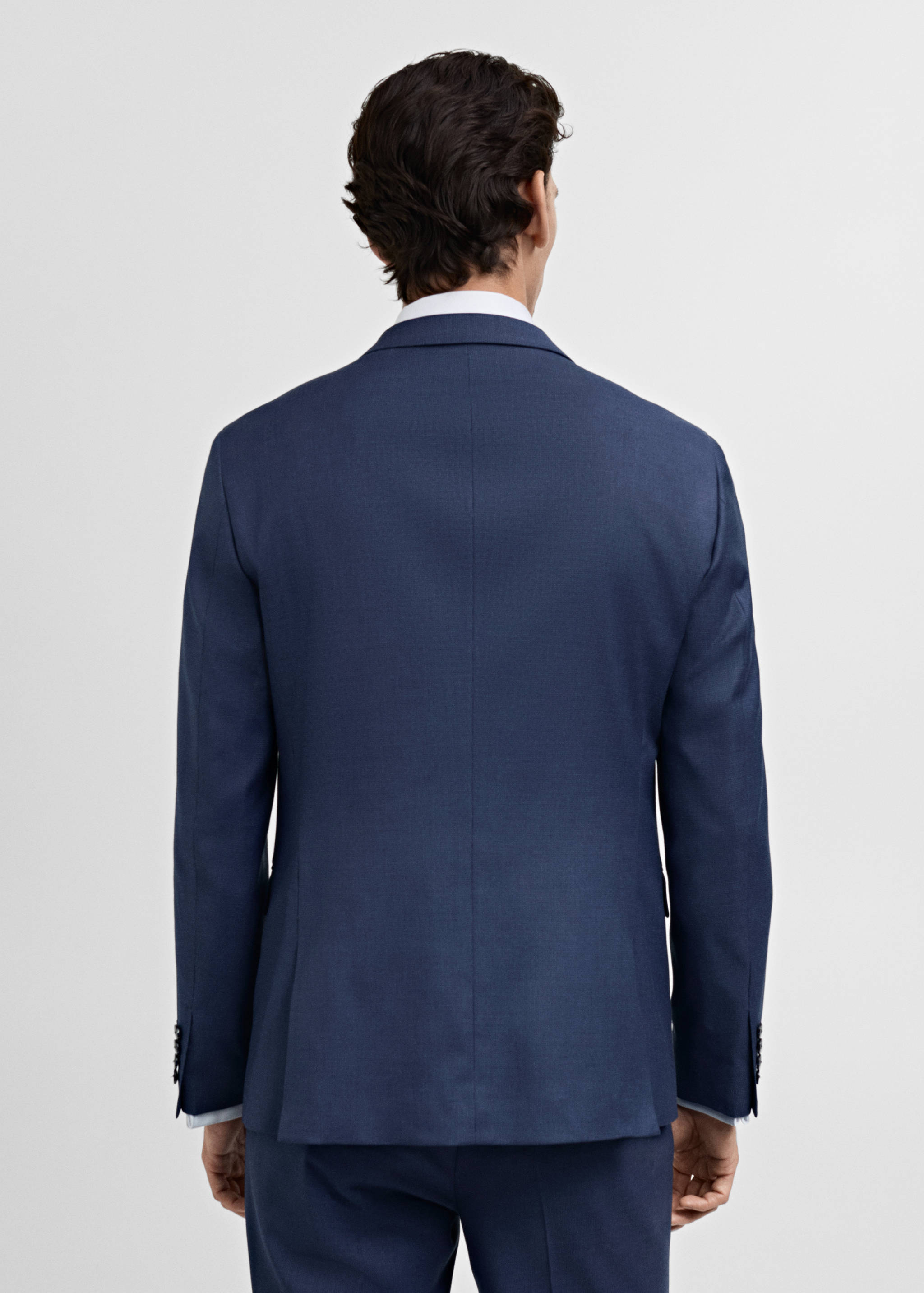 Super slim-fit suit jacket in stretch fabric - Reverse of the article