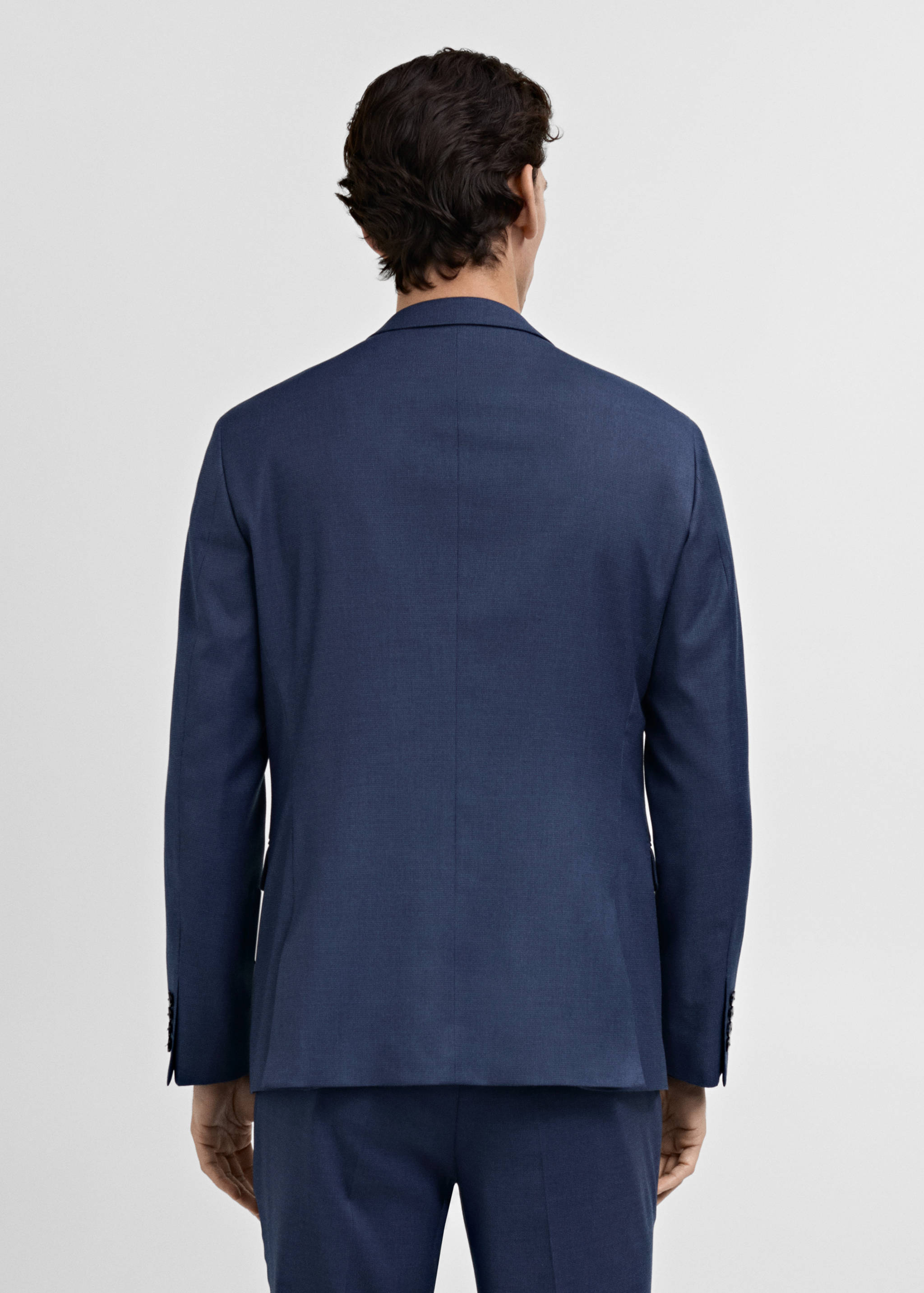 Super slim-fit suit jacket in stretch fabric - Reverse of the article