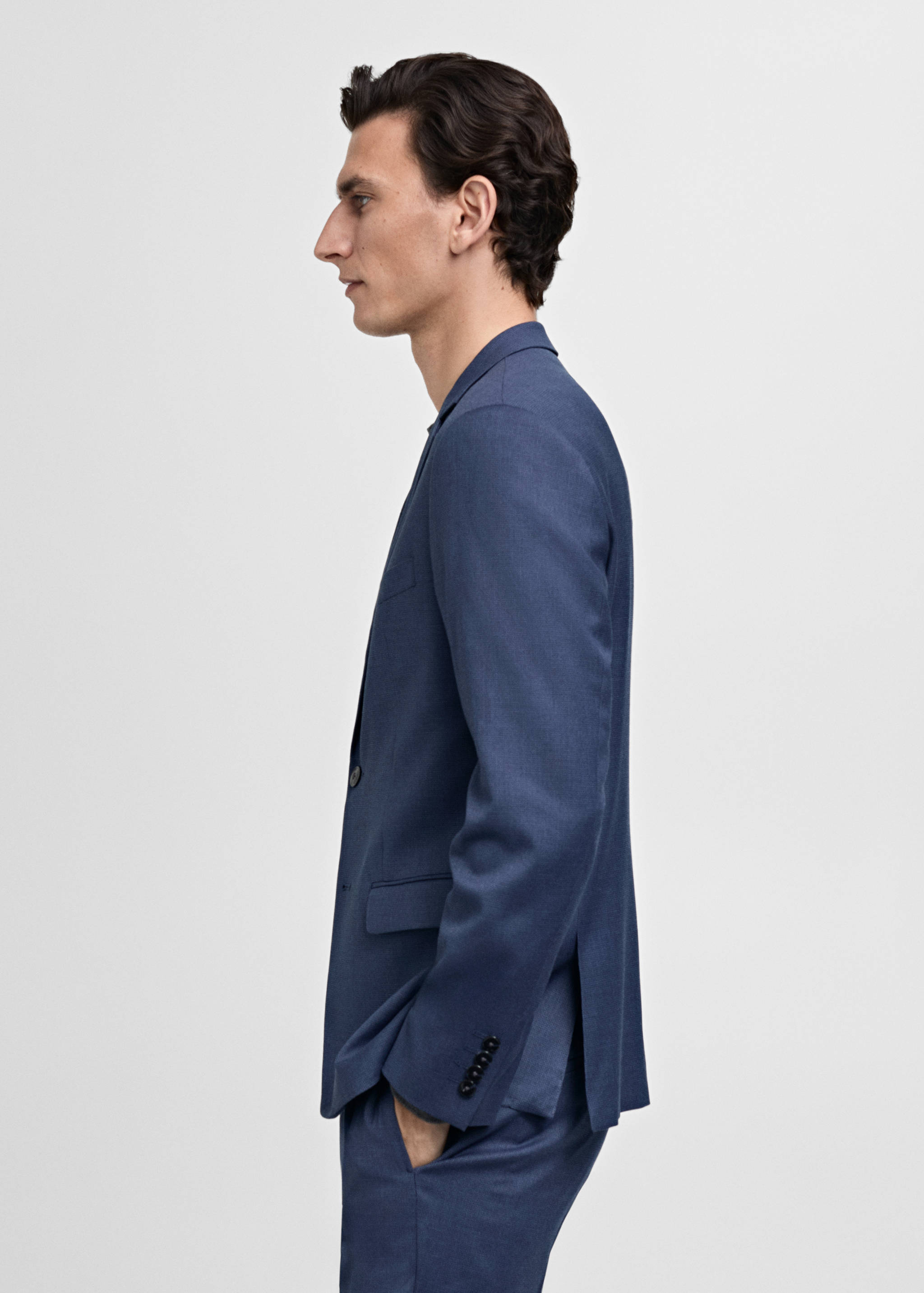 Super slim-fit suit jacket in stretch fabric - Details of the article 2