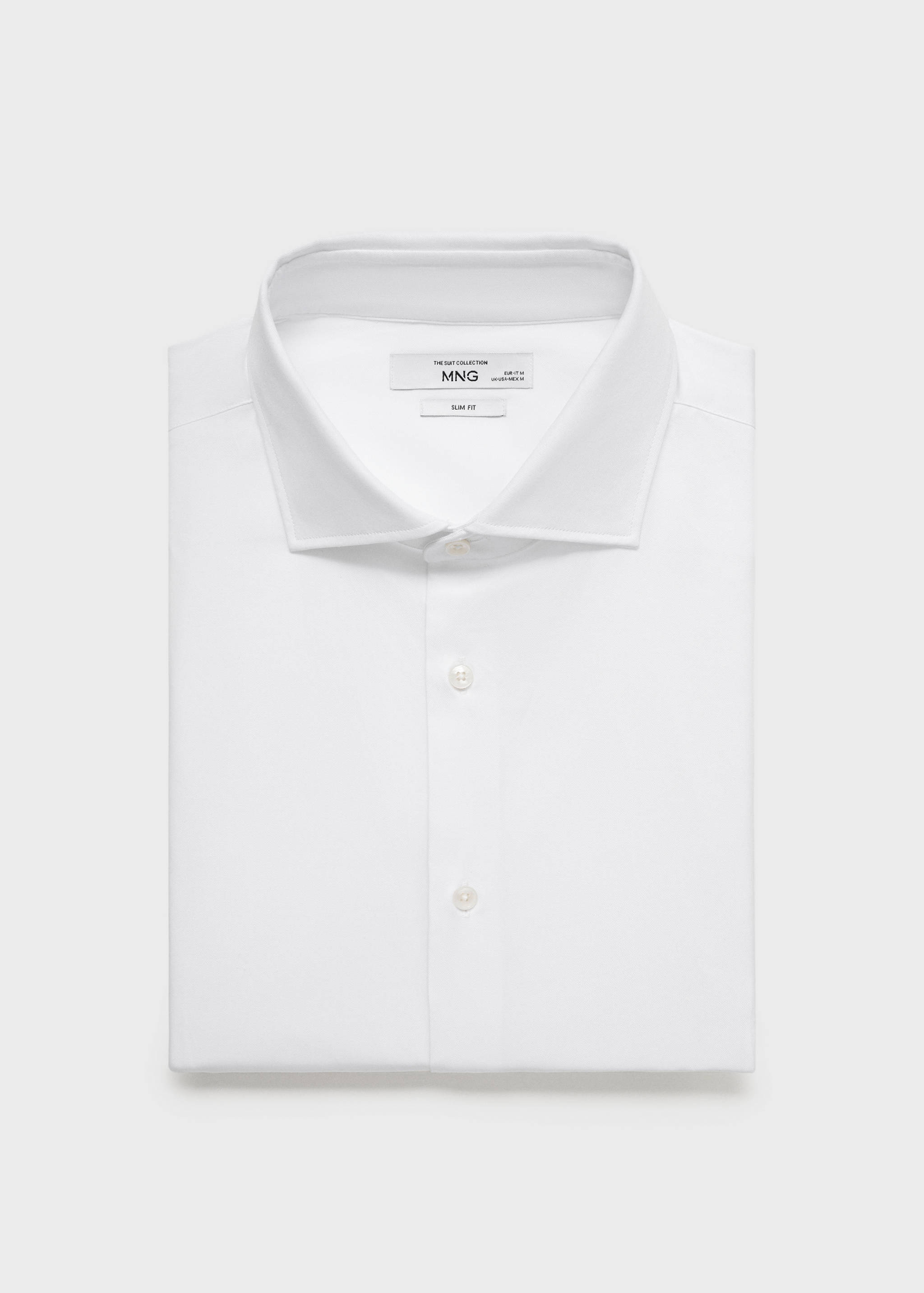 Slim-fit cotton poplin suit shirt - Details of the article 8