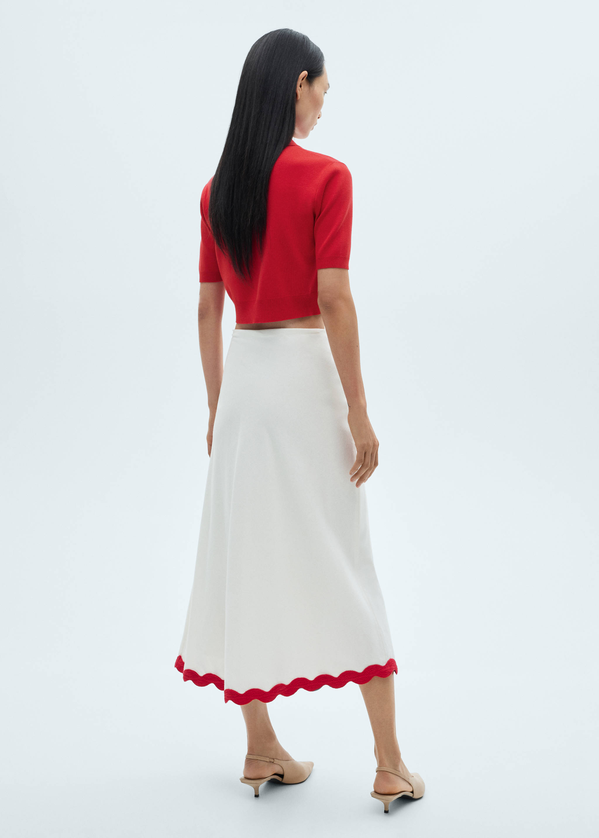 Polo crop maille - Verso de l’article