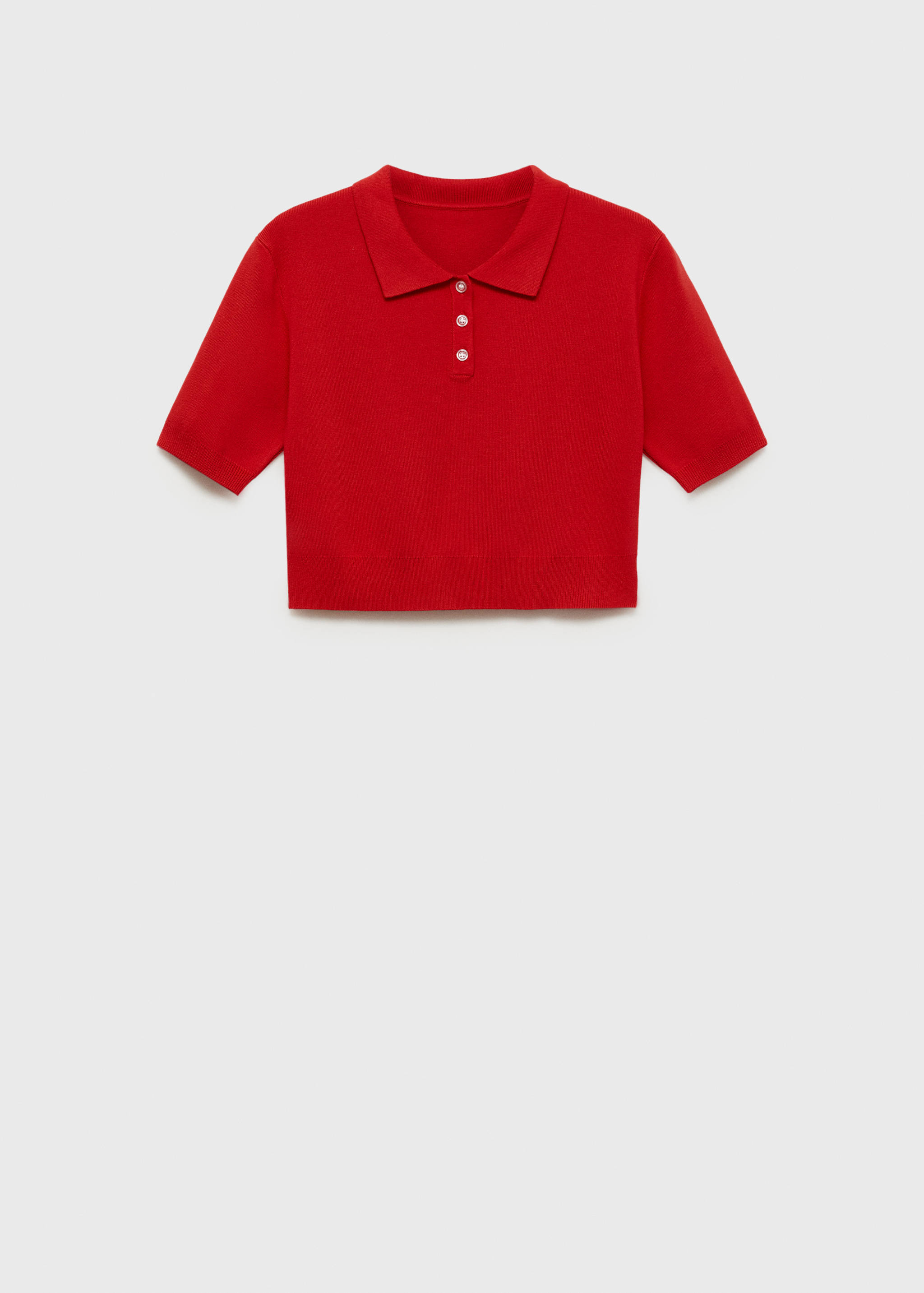 Polo crop maille - Article sans modèle