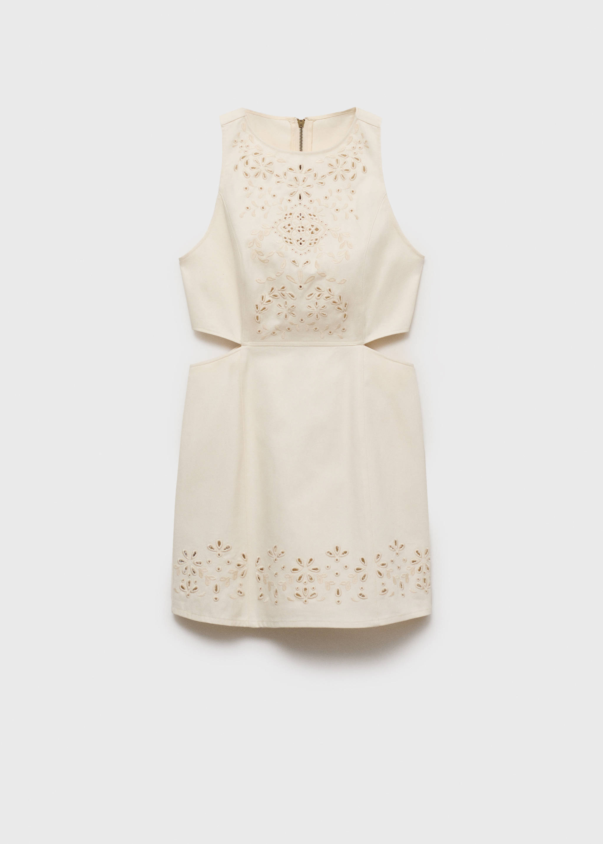 Dress with lace details and openings - Article without model