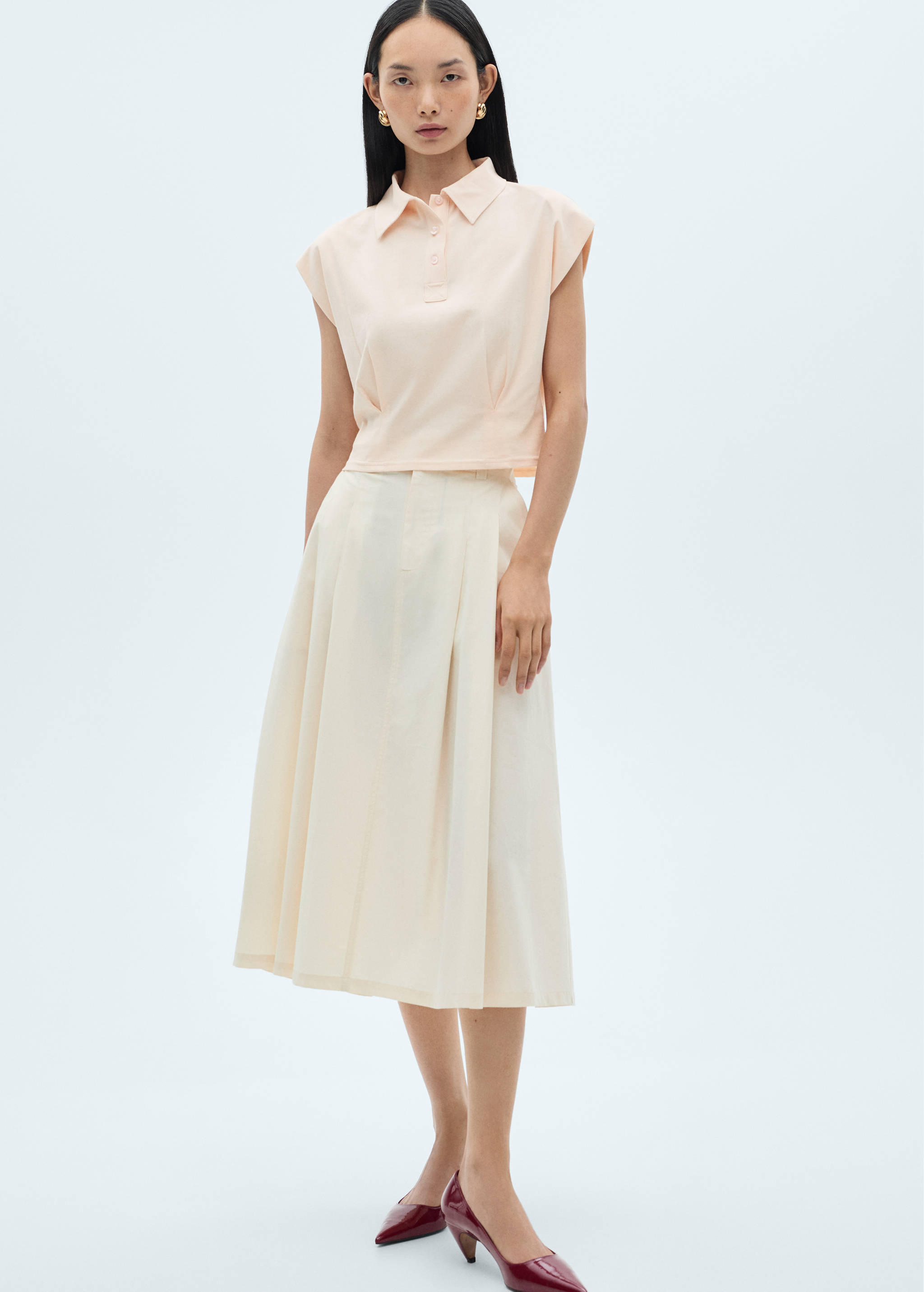 Polo coton manches courtes - Plan général