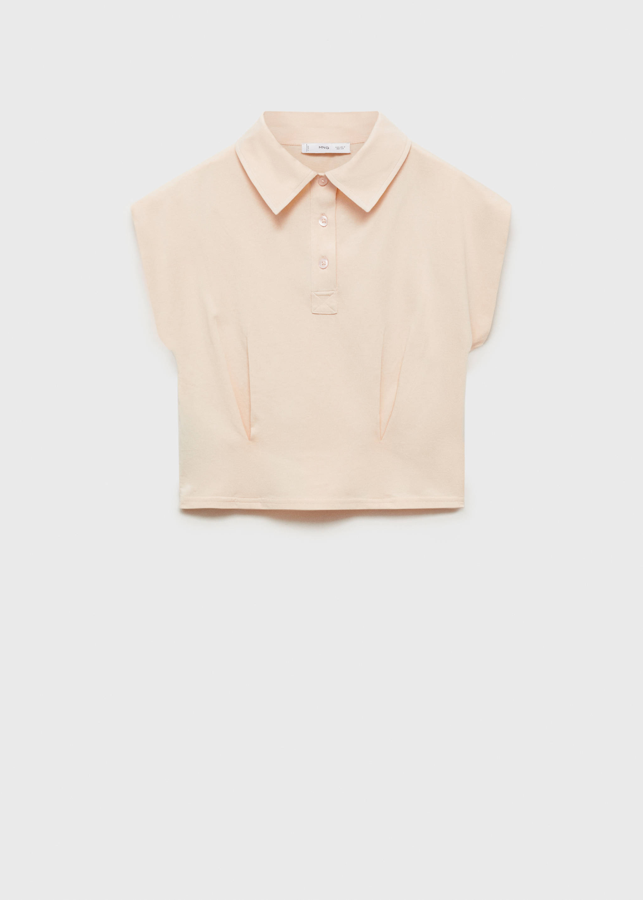 Short-sleeved cotton polo shirt - Article without model