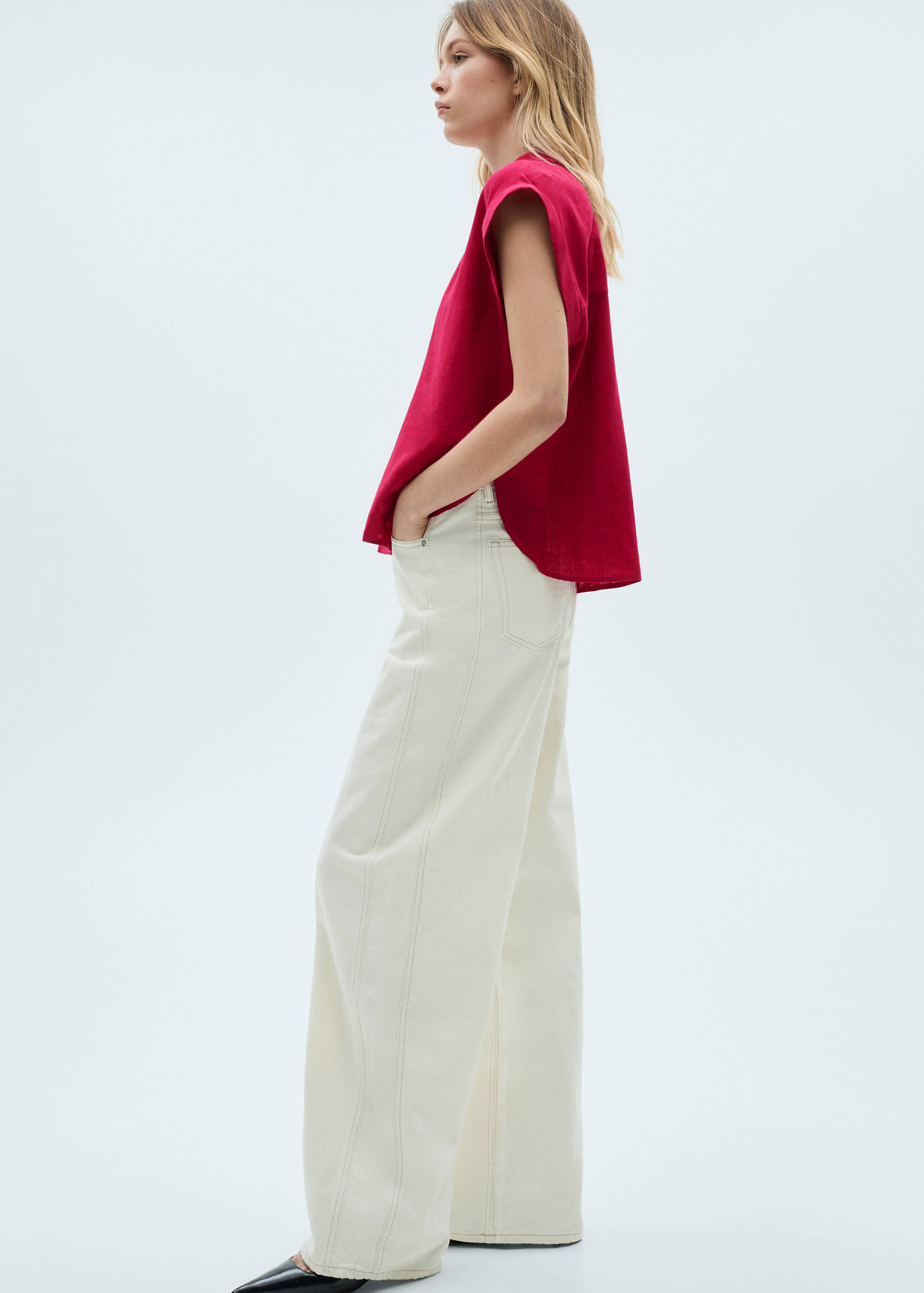 Blusa lino fluida - Detalle del artículo 6