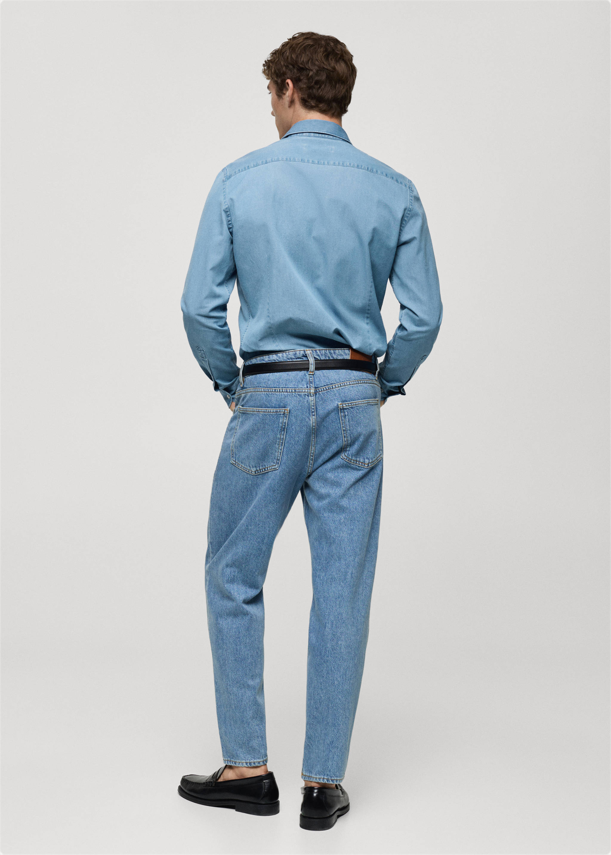 100% cotton chambray shirt - Reverse of the article