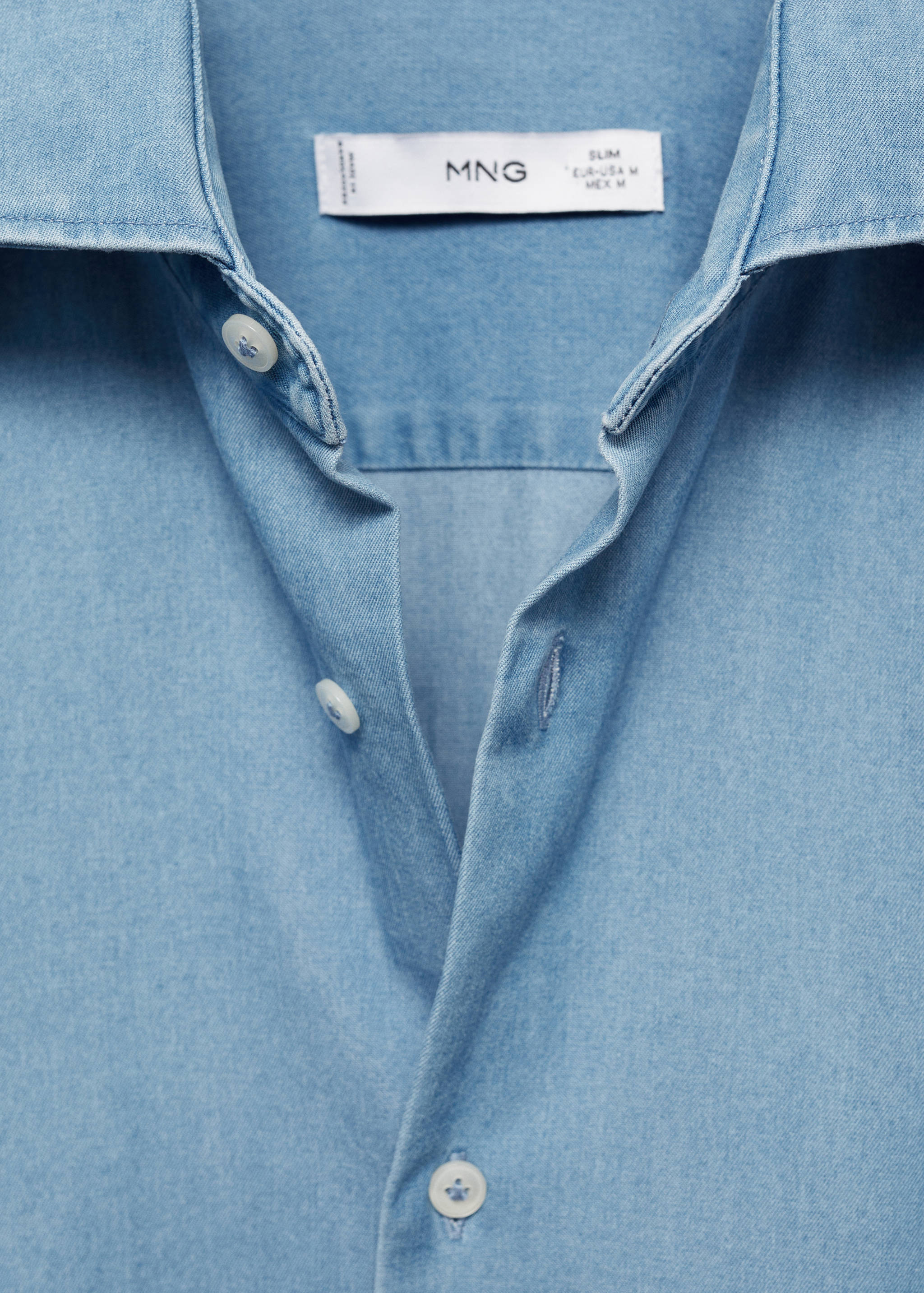 100% cotton chambray shirt - Details of the article 8