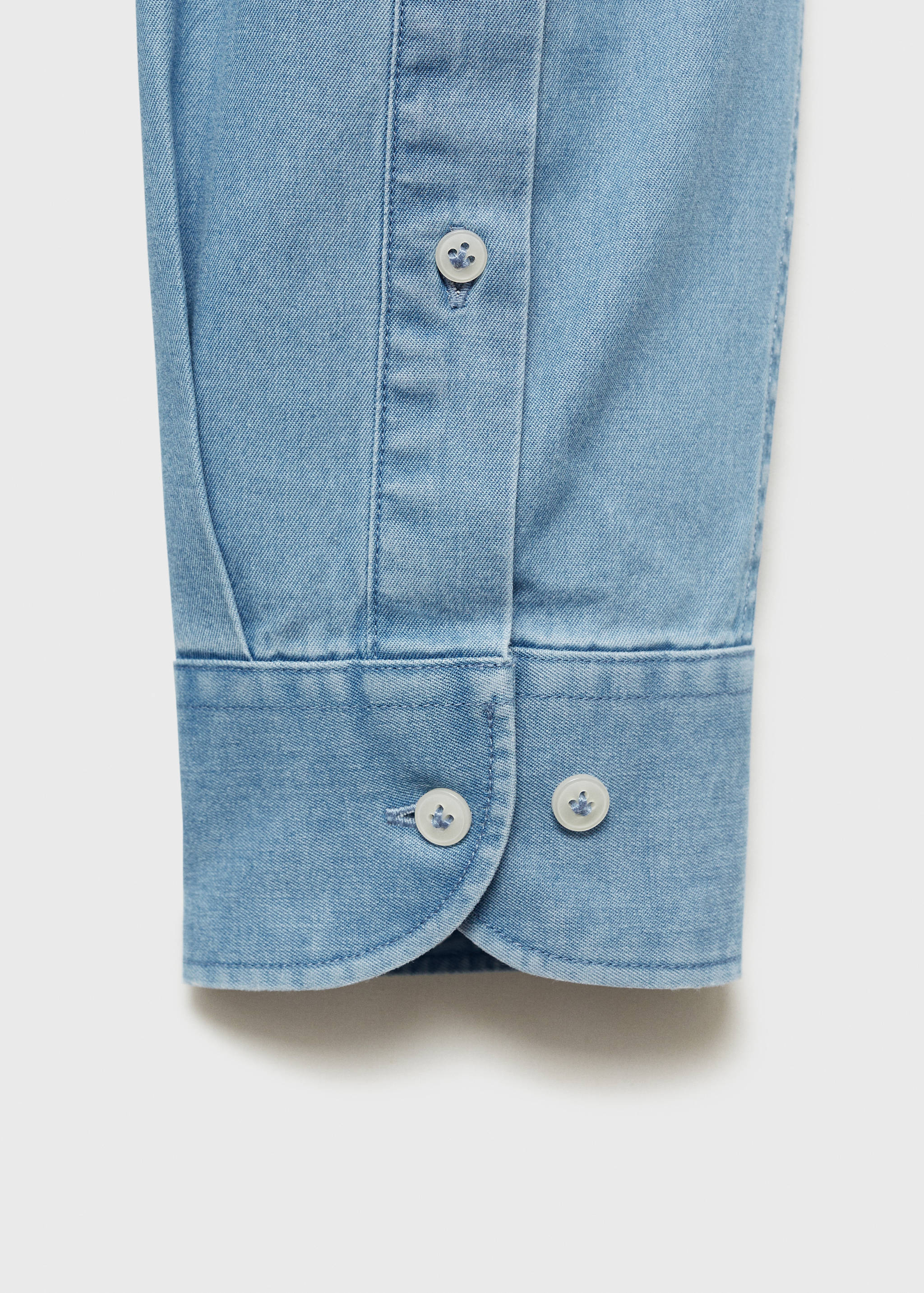 100% cotton chambray shirt - Details of the article 0