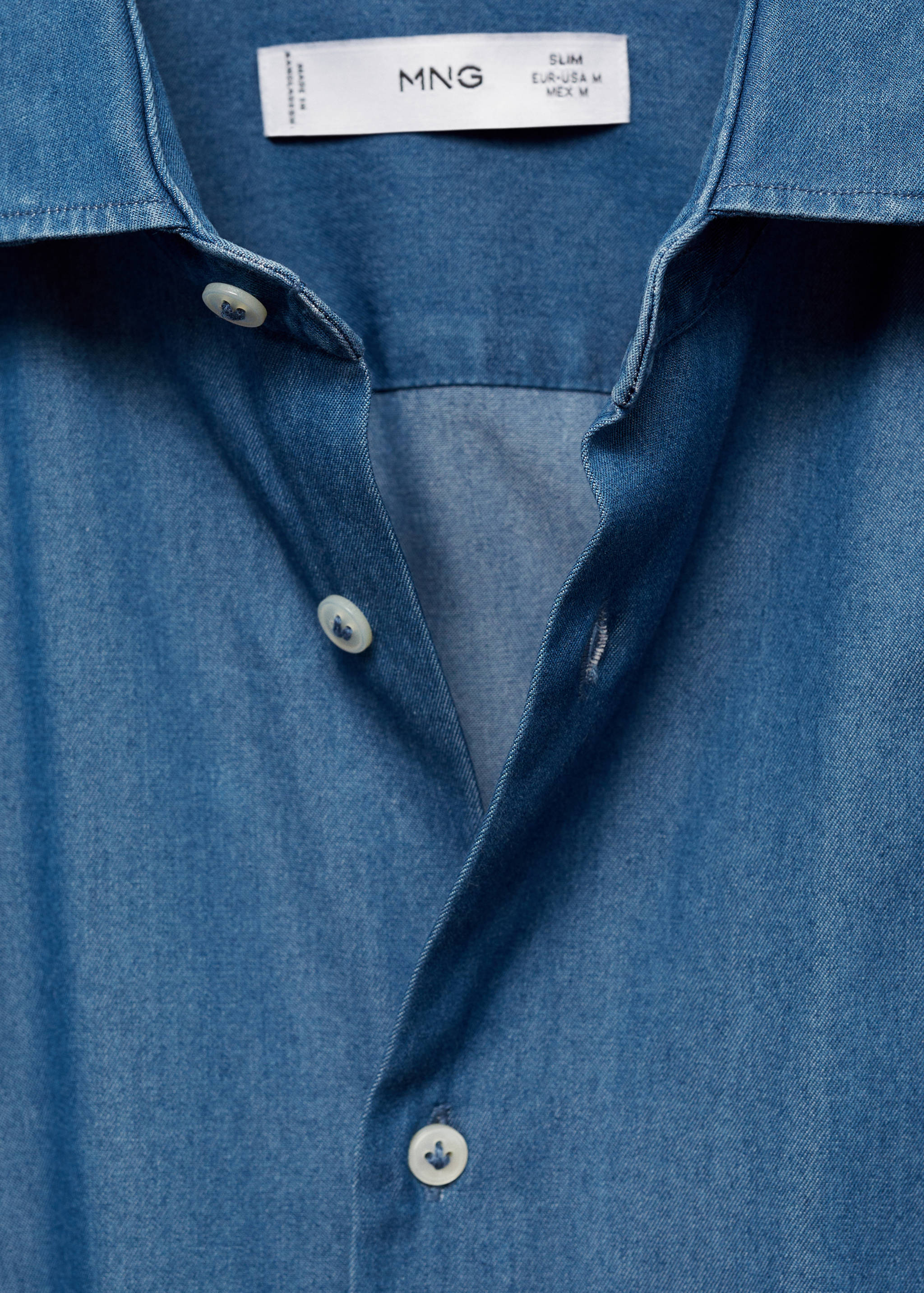 100% cotton chambray shirt - Details of the article 8