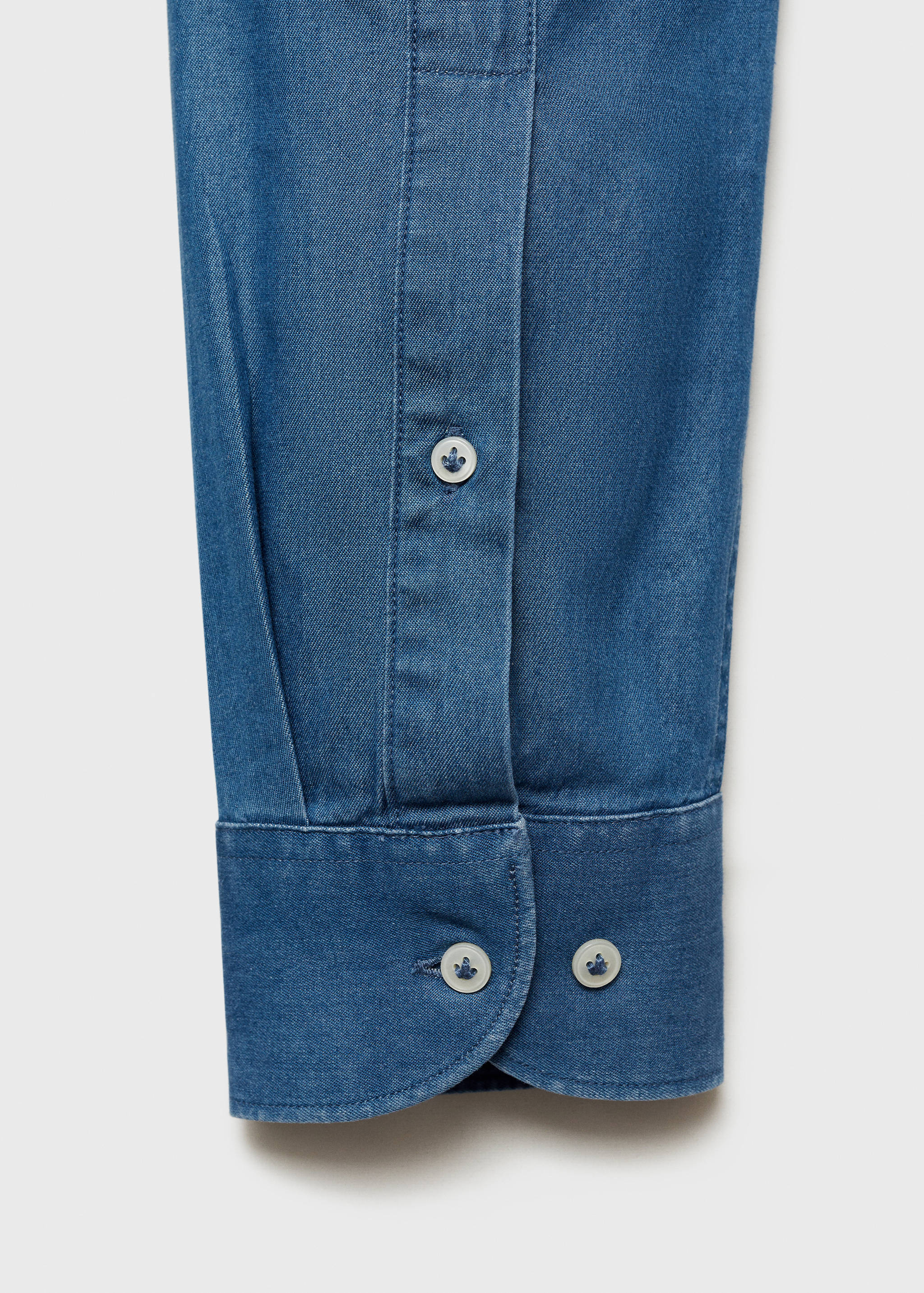 100% cotton chambray shirt - Details of the article 0