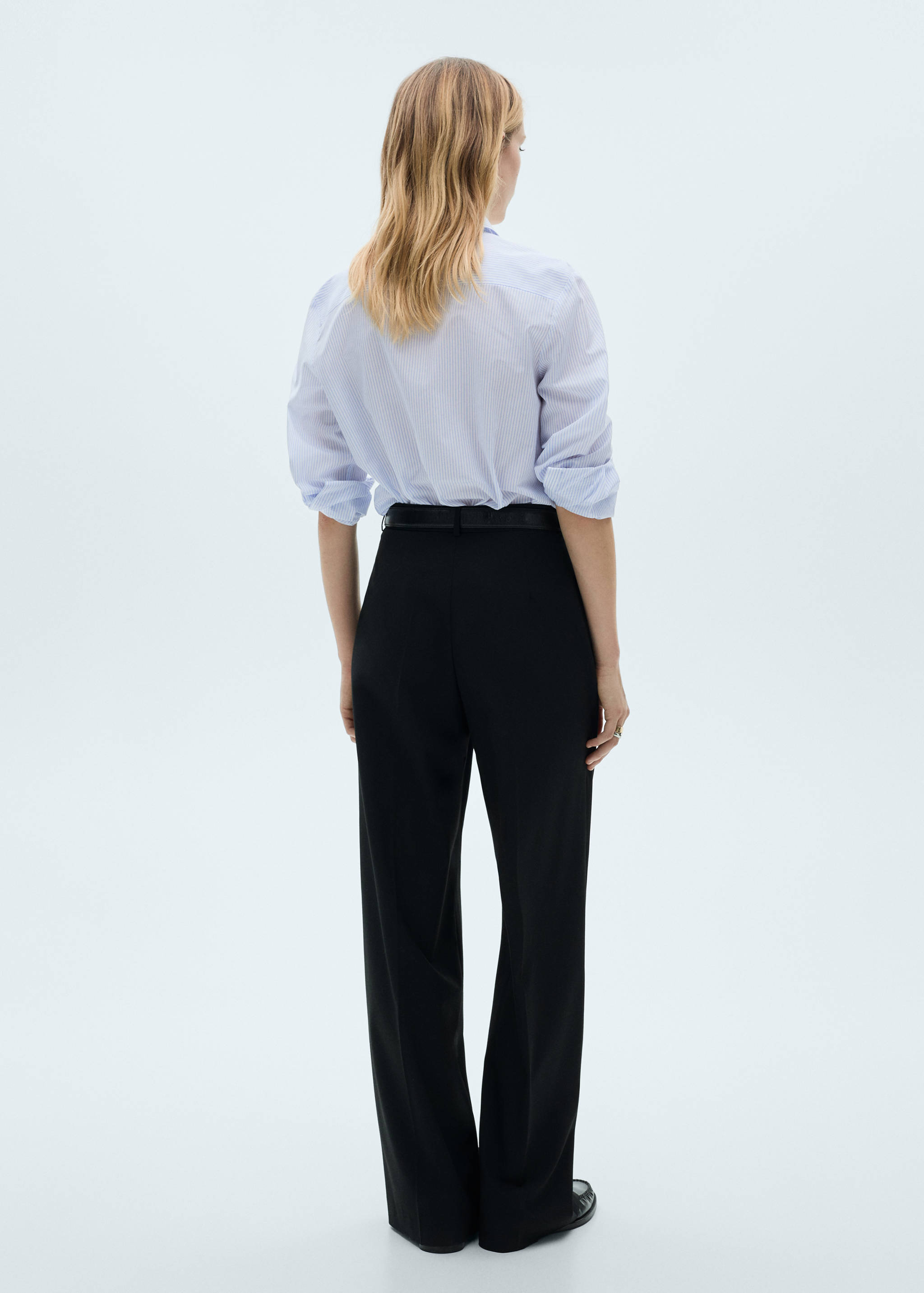 Regular cotton lyocell-blend shirt - Reverse of the article