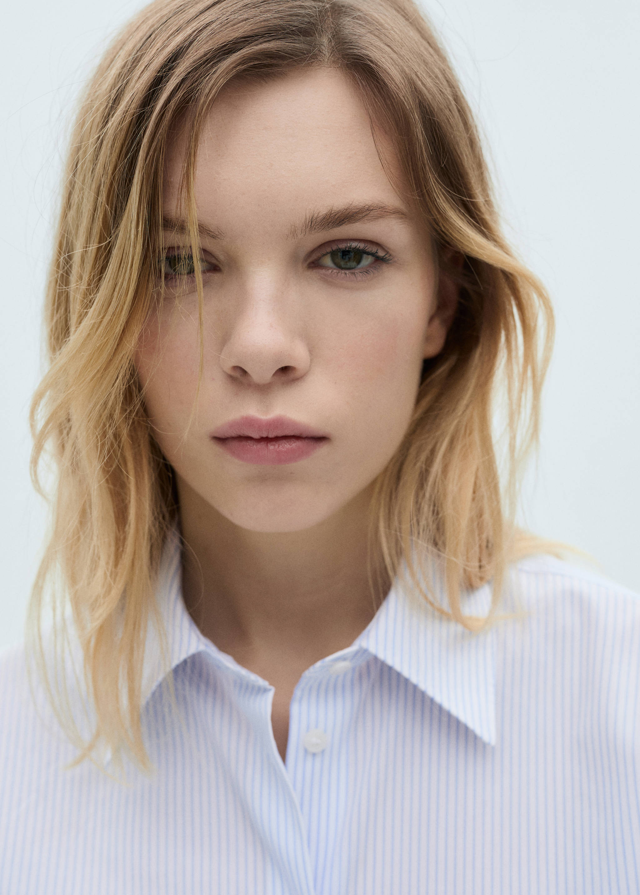 Regular cotton lyocell-blend shirt - Details of the article 1