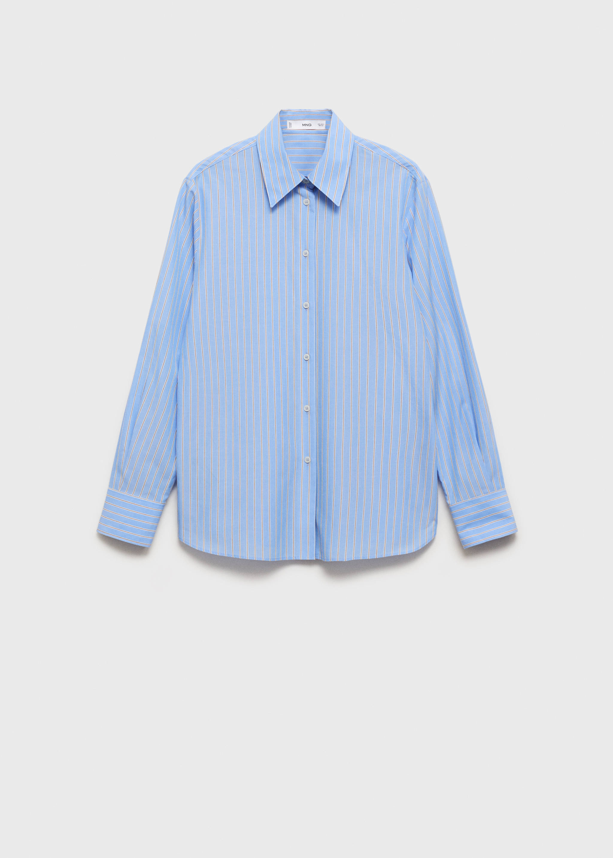 Regular cotton lyocell-blend shirt - Article without model