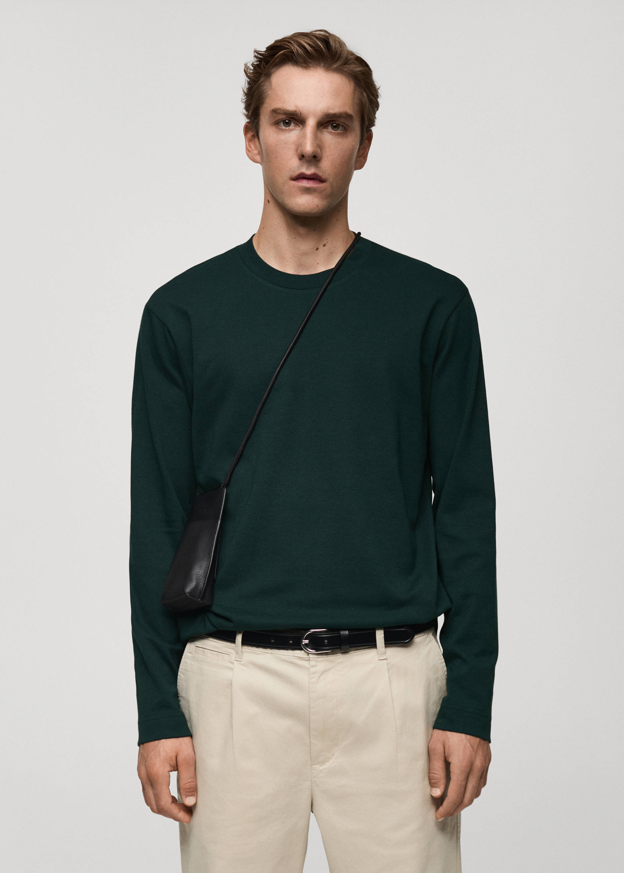 T-shirt manches longues regular-fit - Plan moyen