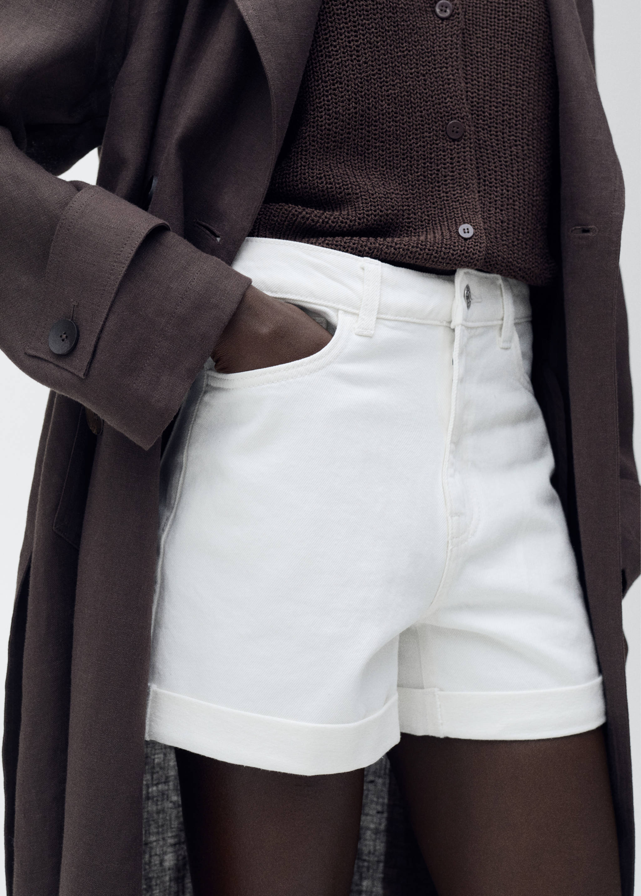 Shorts texans mom-fit tir alt - Pla mig