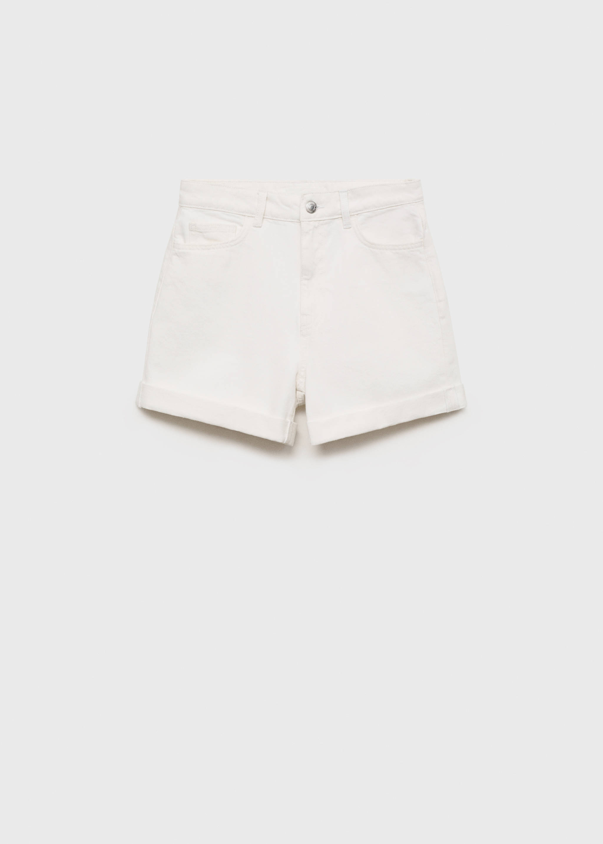 High-waisted mom-fit denim shorts - Article without model