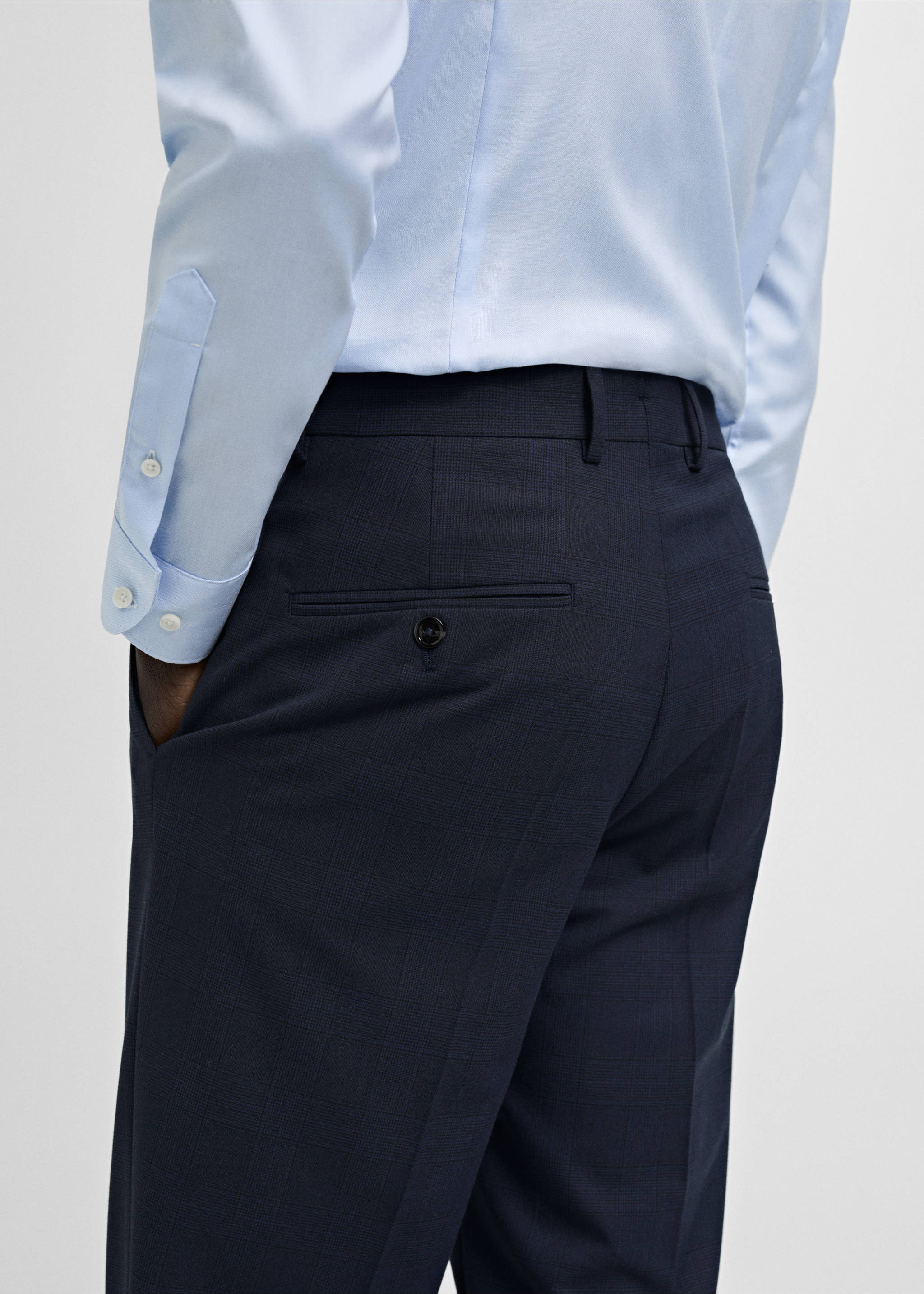 Milan slim fit kumaş pantolon - Ürün detayı 3, Lacivert. Ref: 87060602-00.