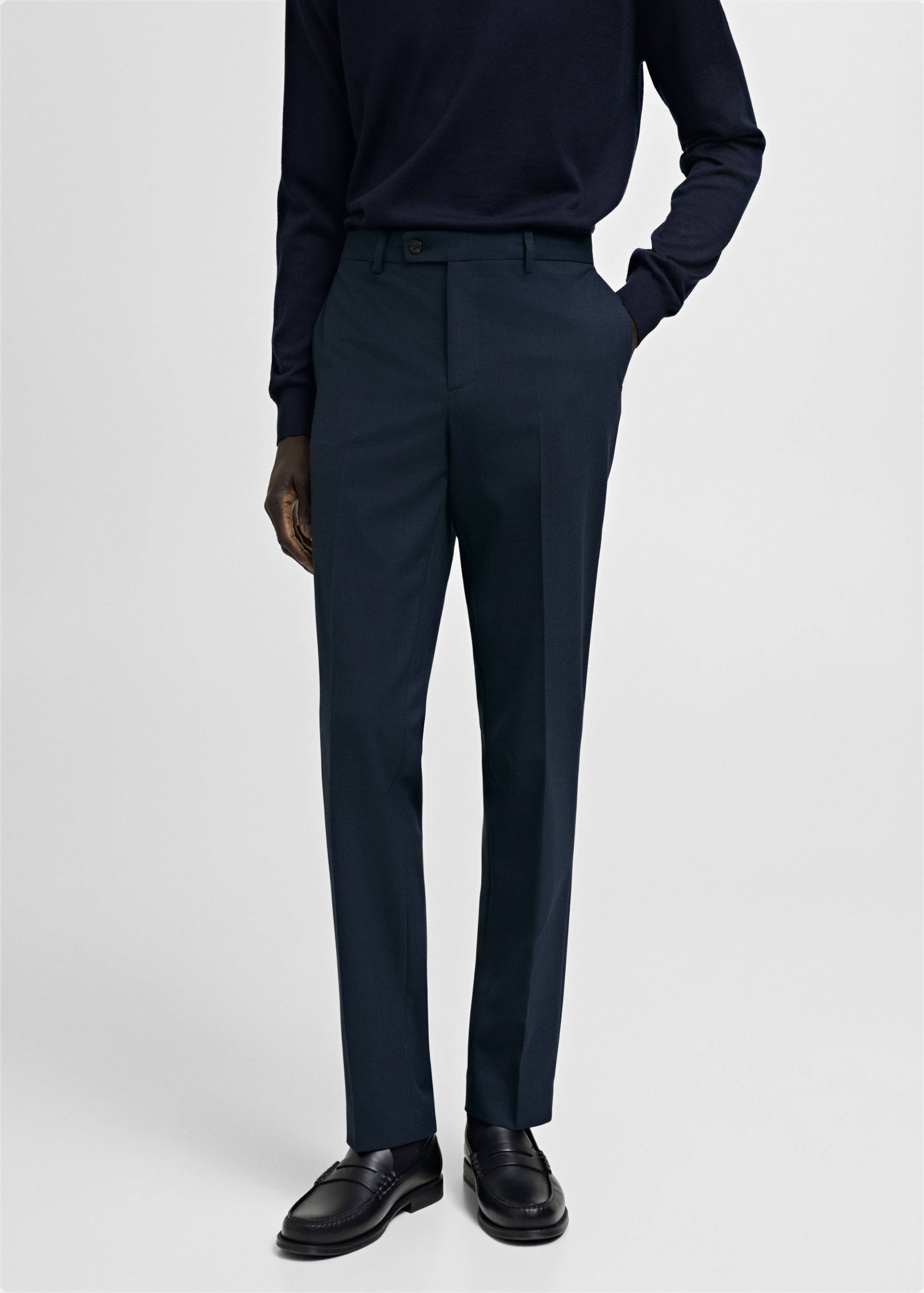 米兰修身版型西装裤 - null