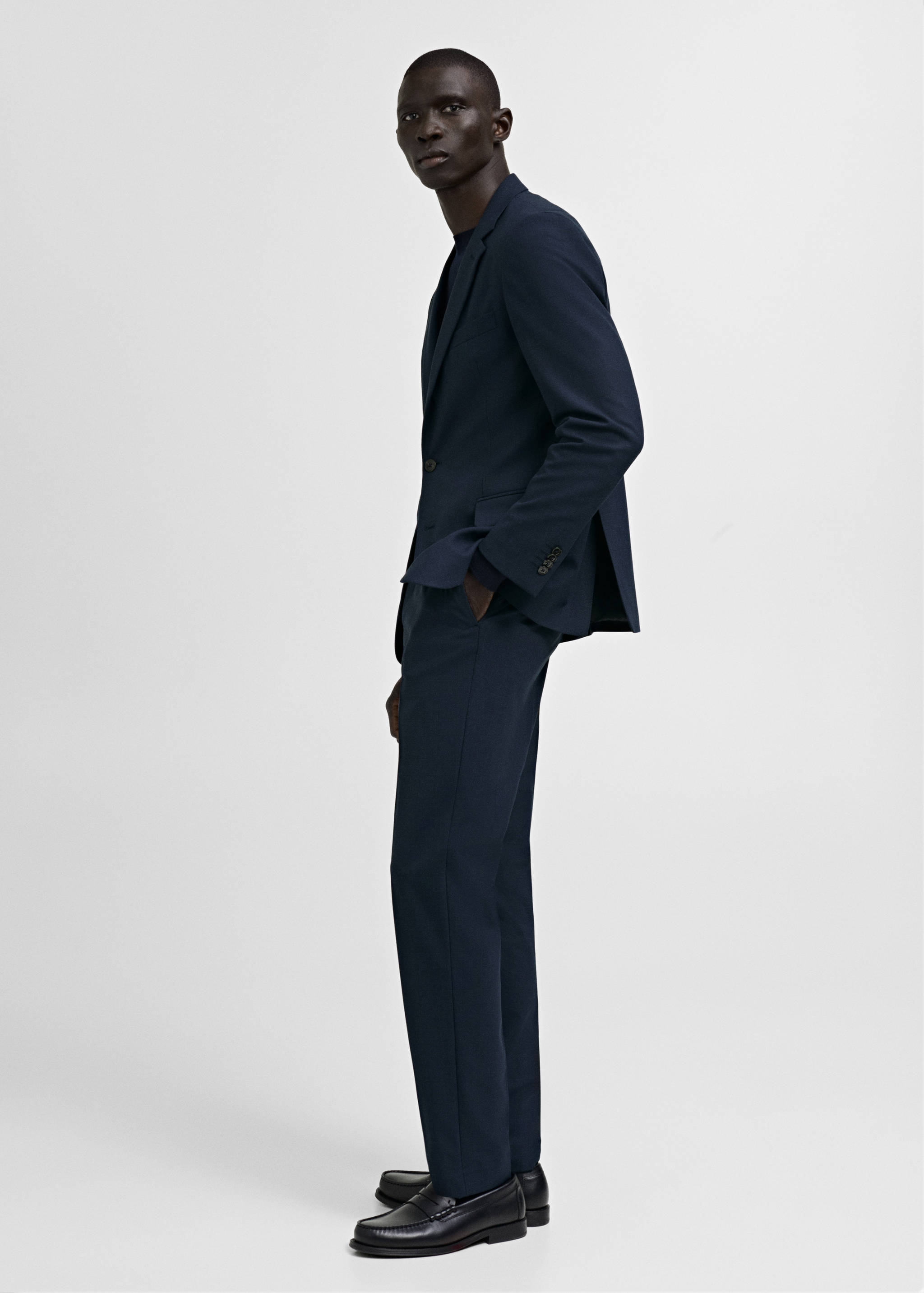 米兰修身版型西装裤 - null