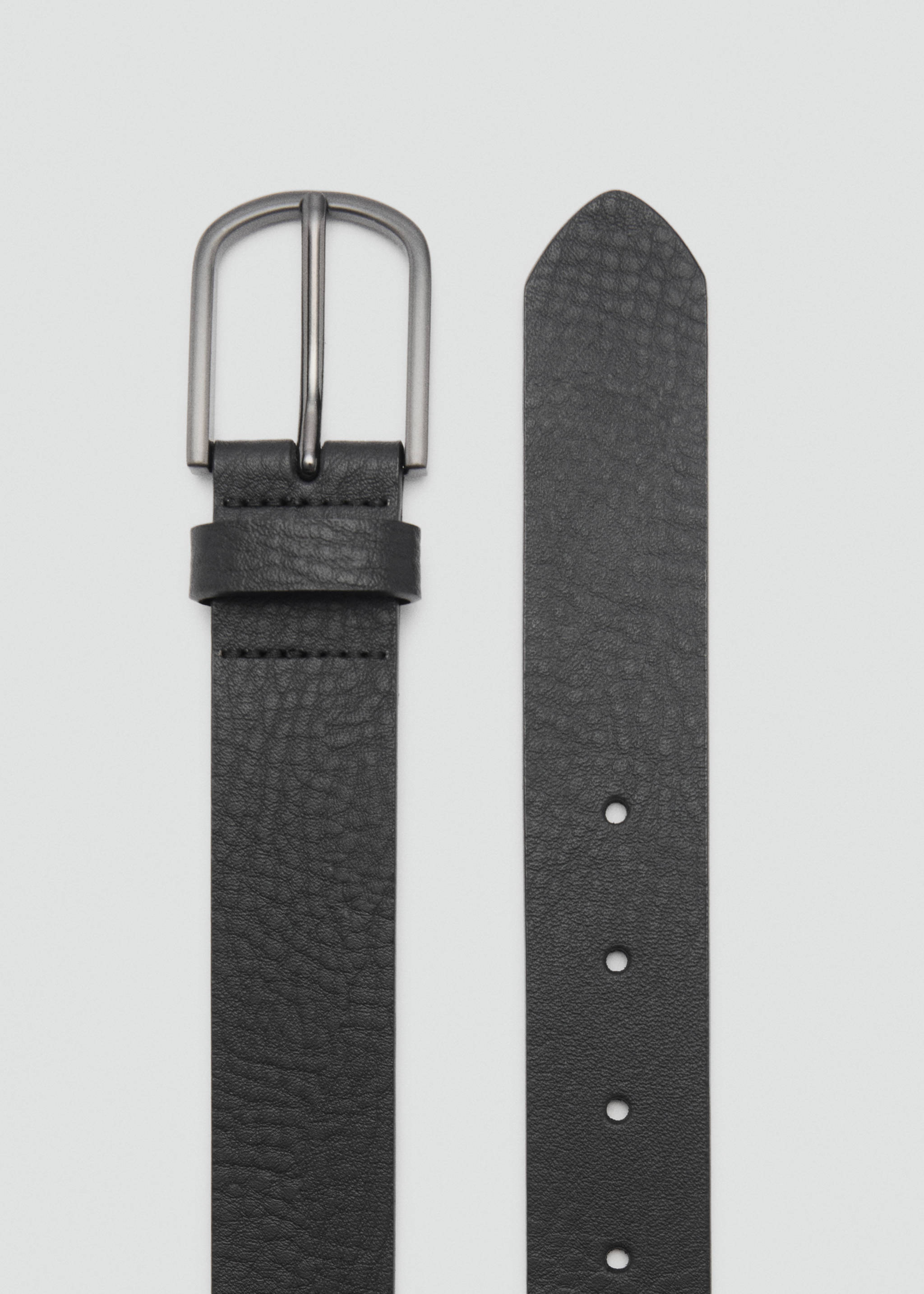 Pebbled leather belt - Medium plane