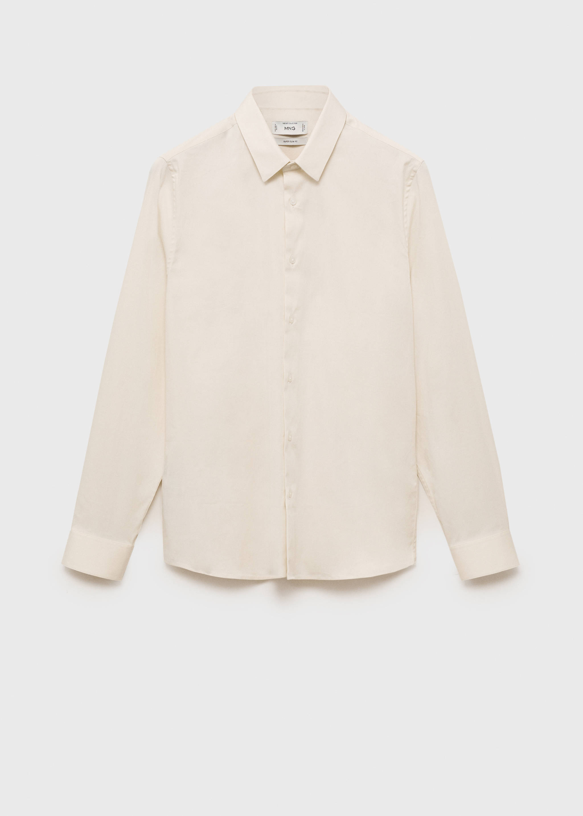 Super slim fit cotton stretch suit shirt - Article without model