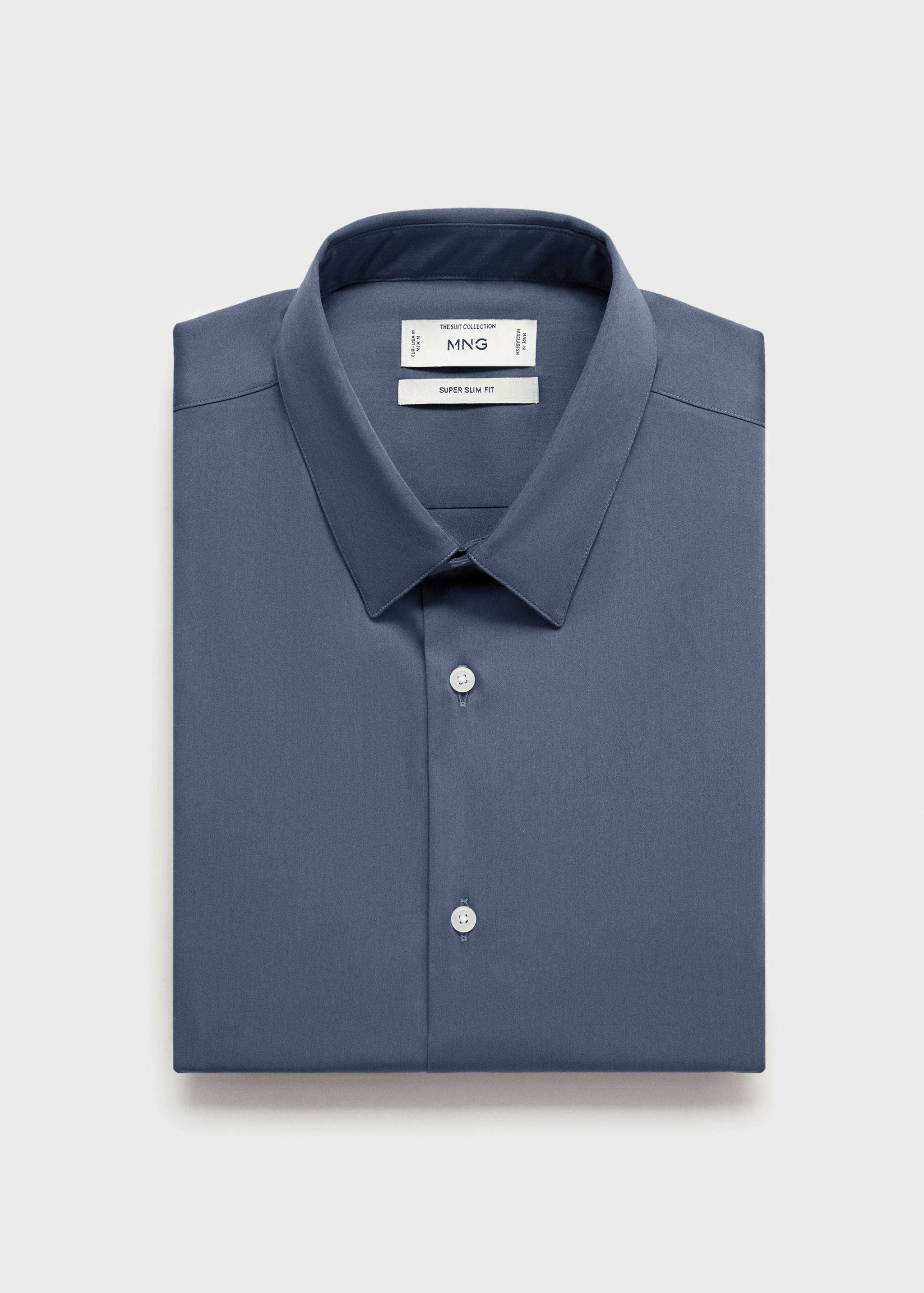 Super slim fit cotton stretch suit shirt - Details of the article 8