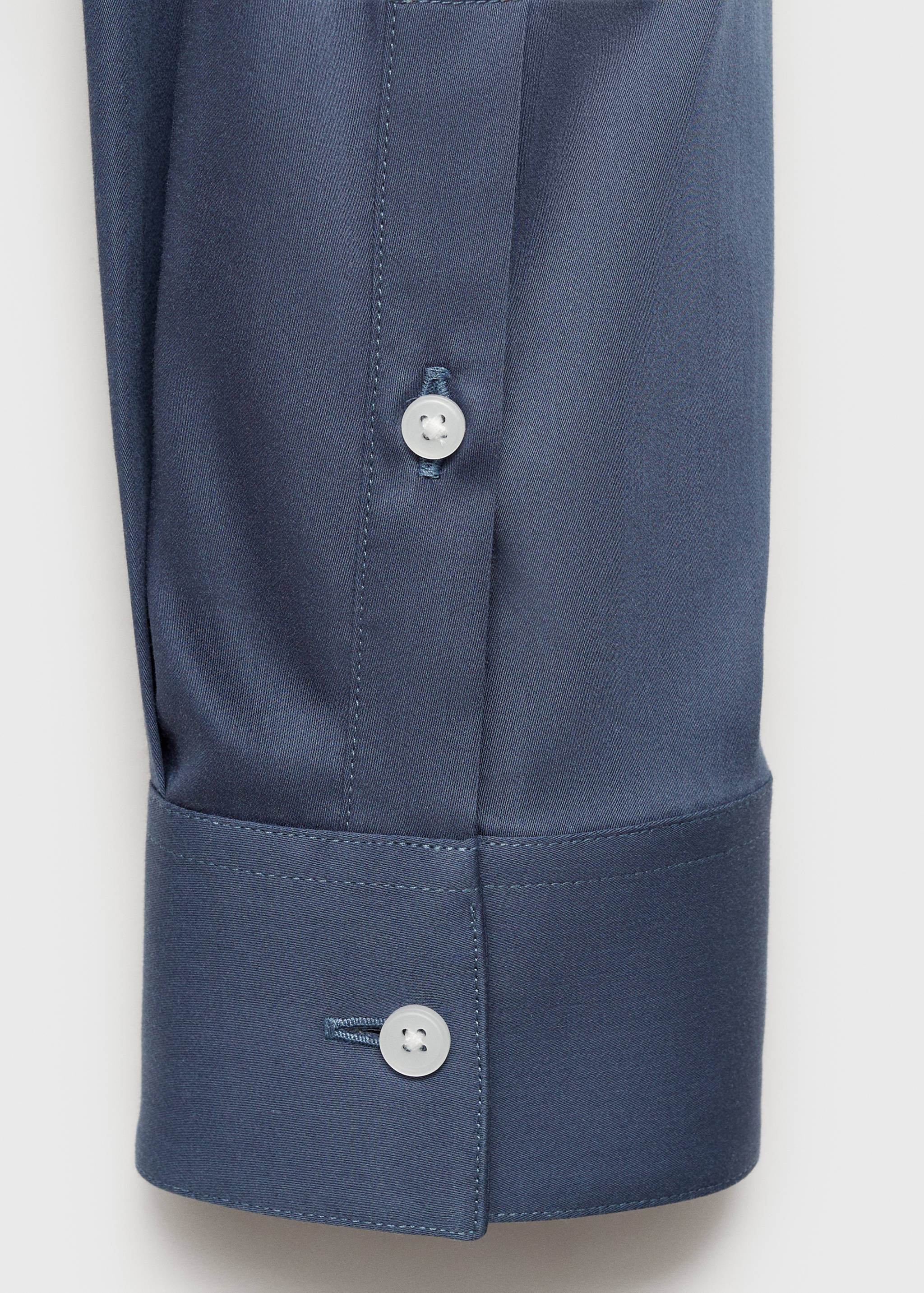 Super slim fit cotton stretch suit shirt - Details of the article 0