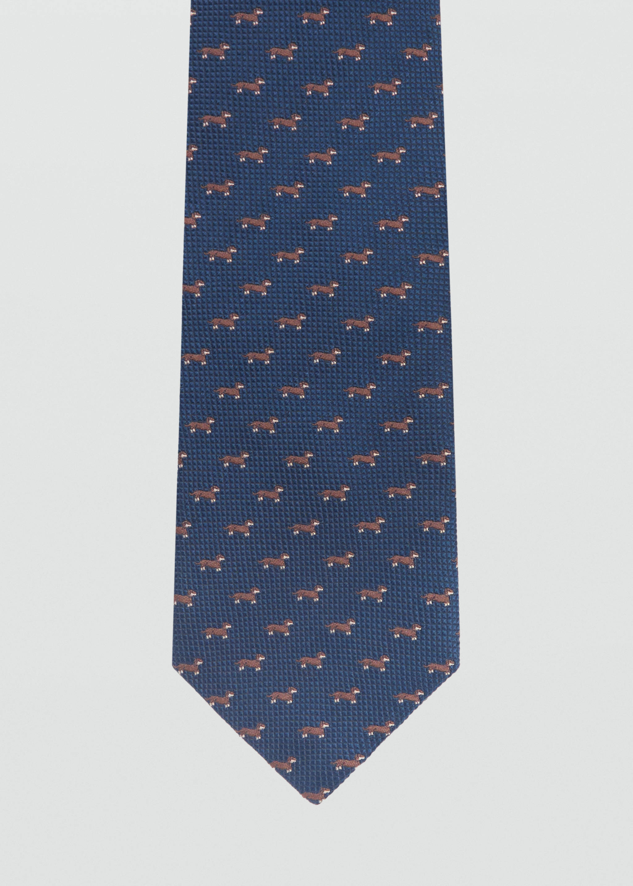 Mulberry silk animal-print tie - null