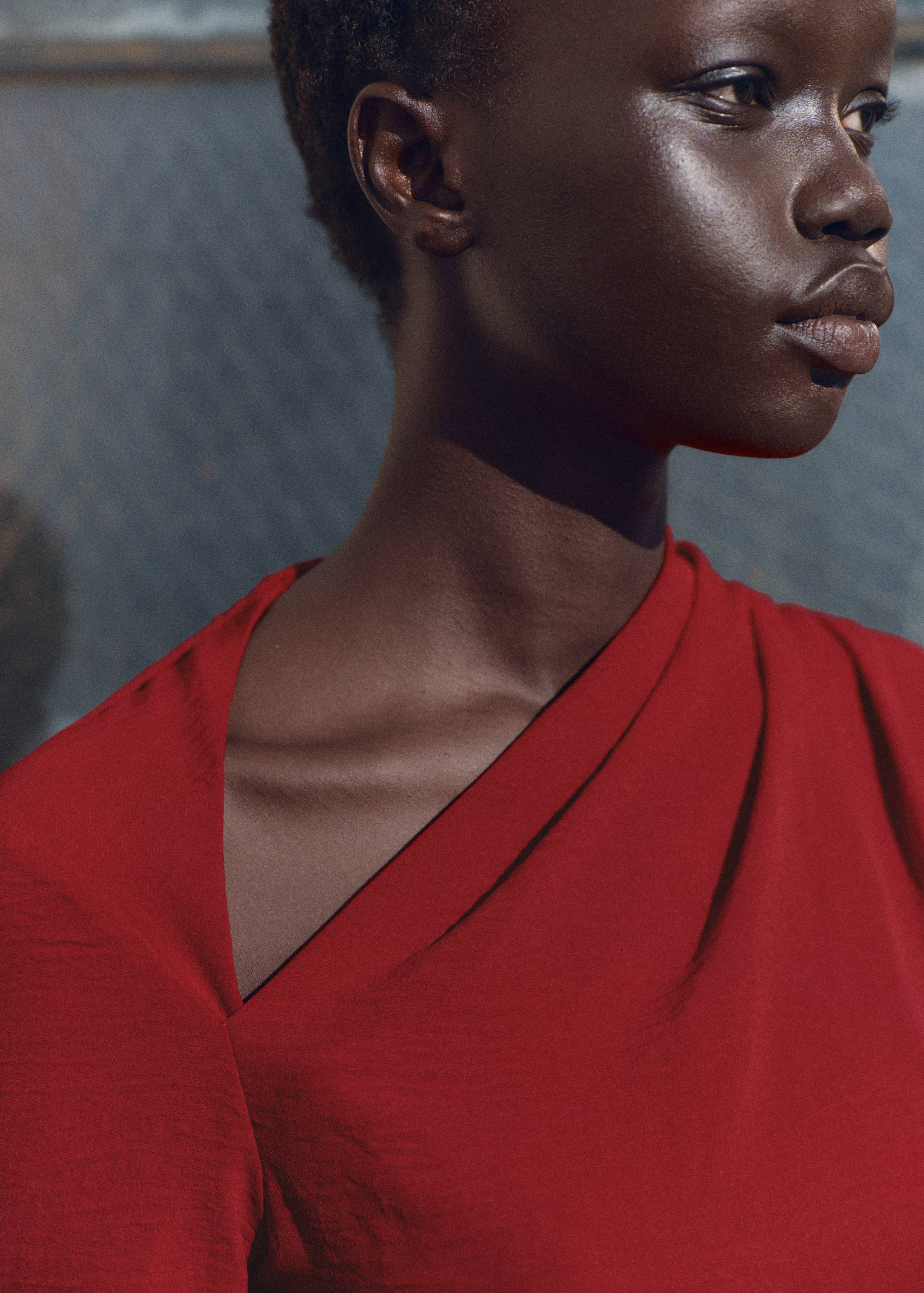 Vestido asimétrico drapeado - Detalle del artículo 4