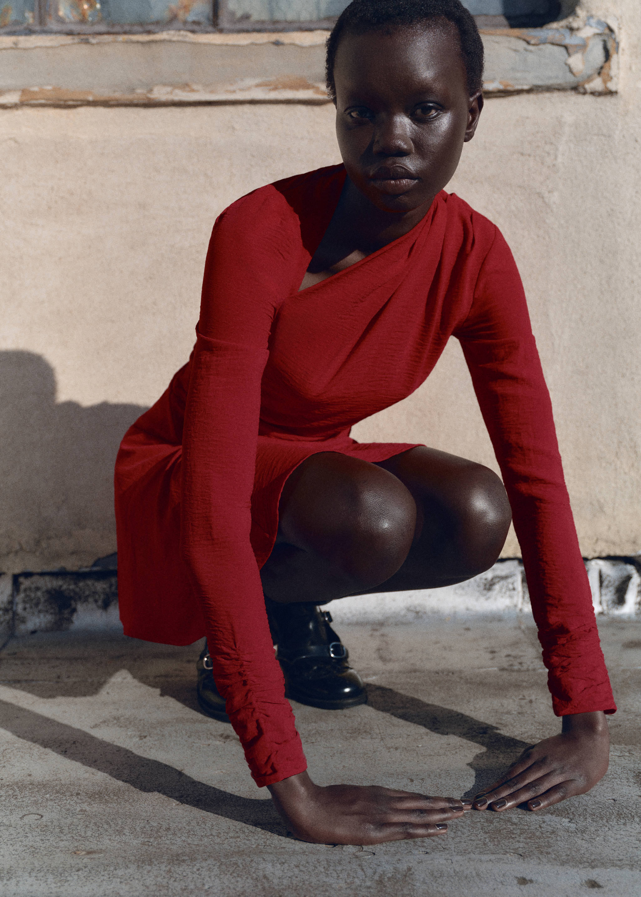 Vestido asimétrico drapeado - Detalle del artículo 6