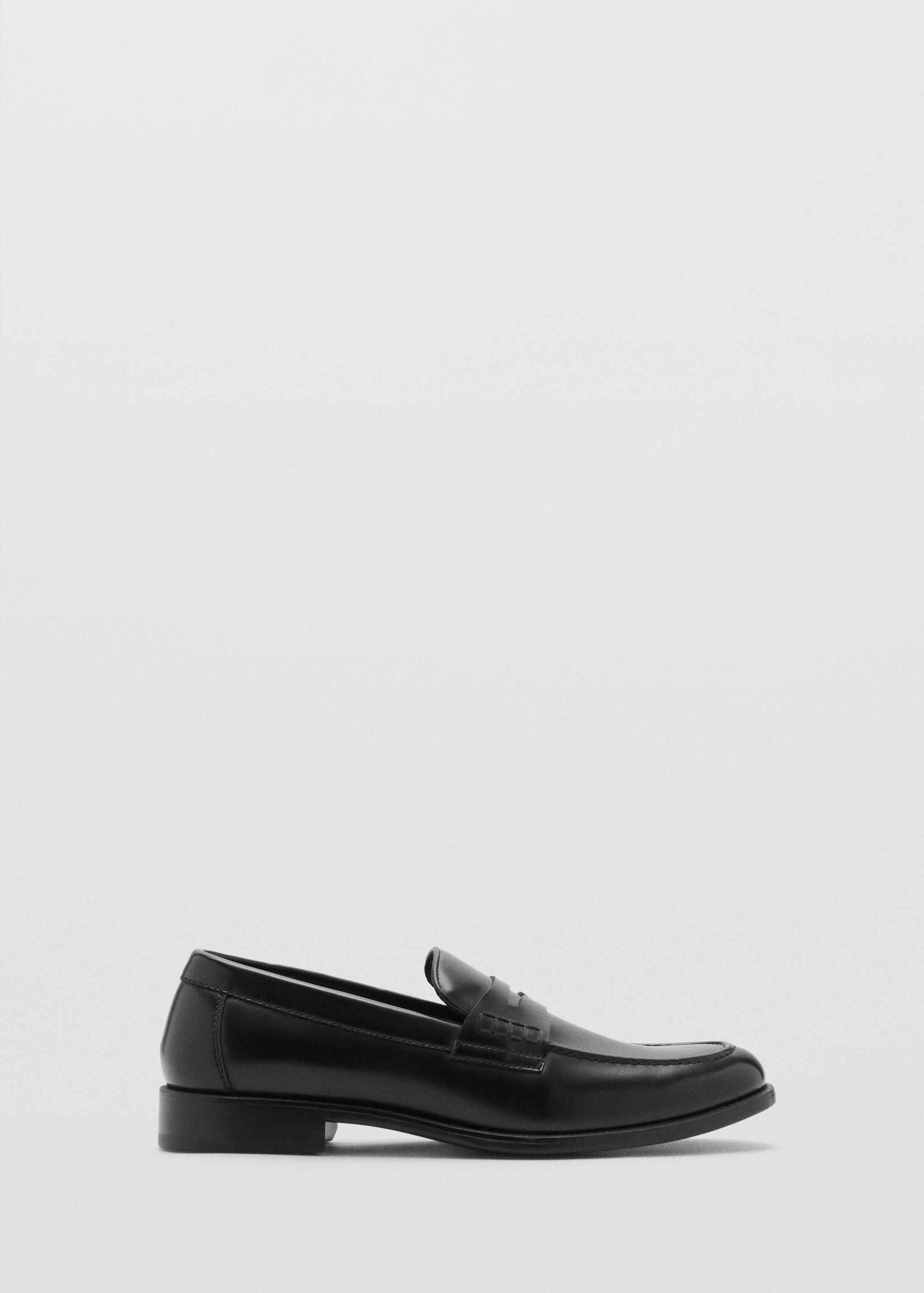 Nappa leather-effect moccasins - Article without model