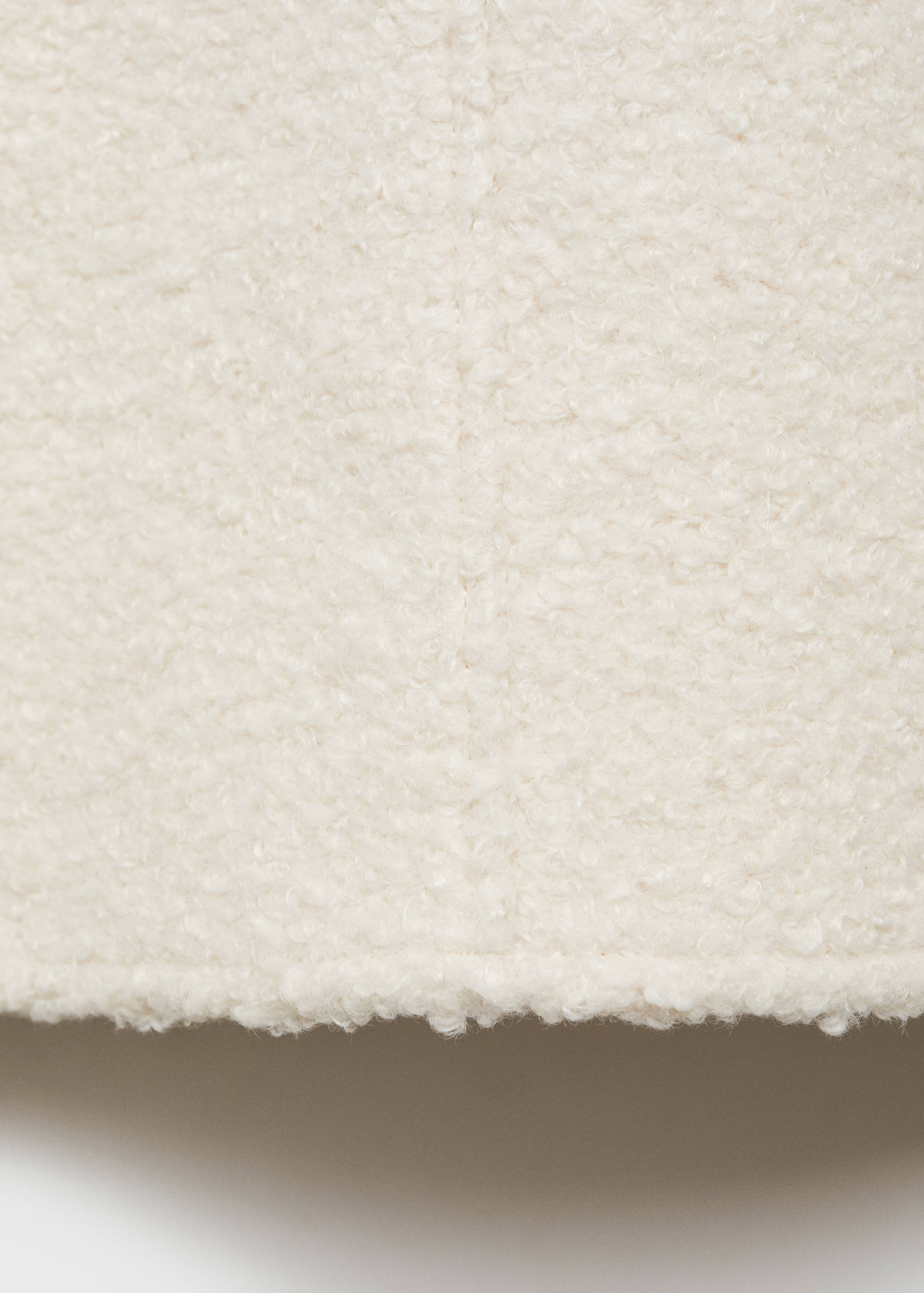 Sweat-shirt tissu bouclette col montant - Détail de l'article 0