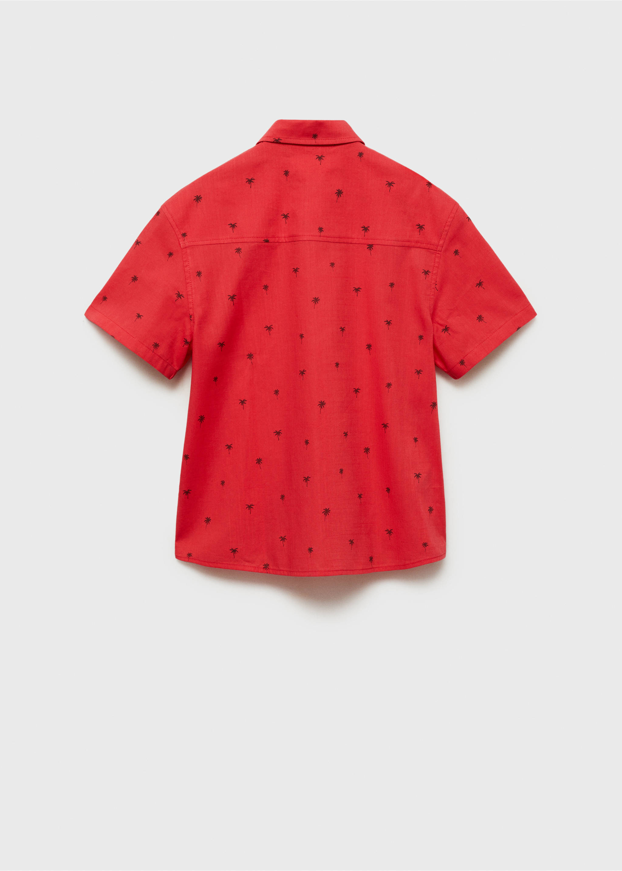 Camisa manga corta - Reverso del artículo, Rojo. Ref: 87060614-00.