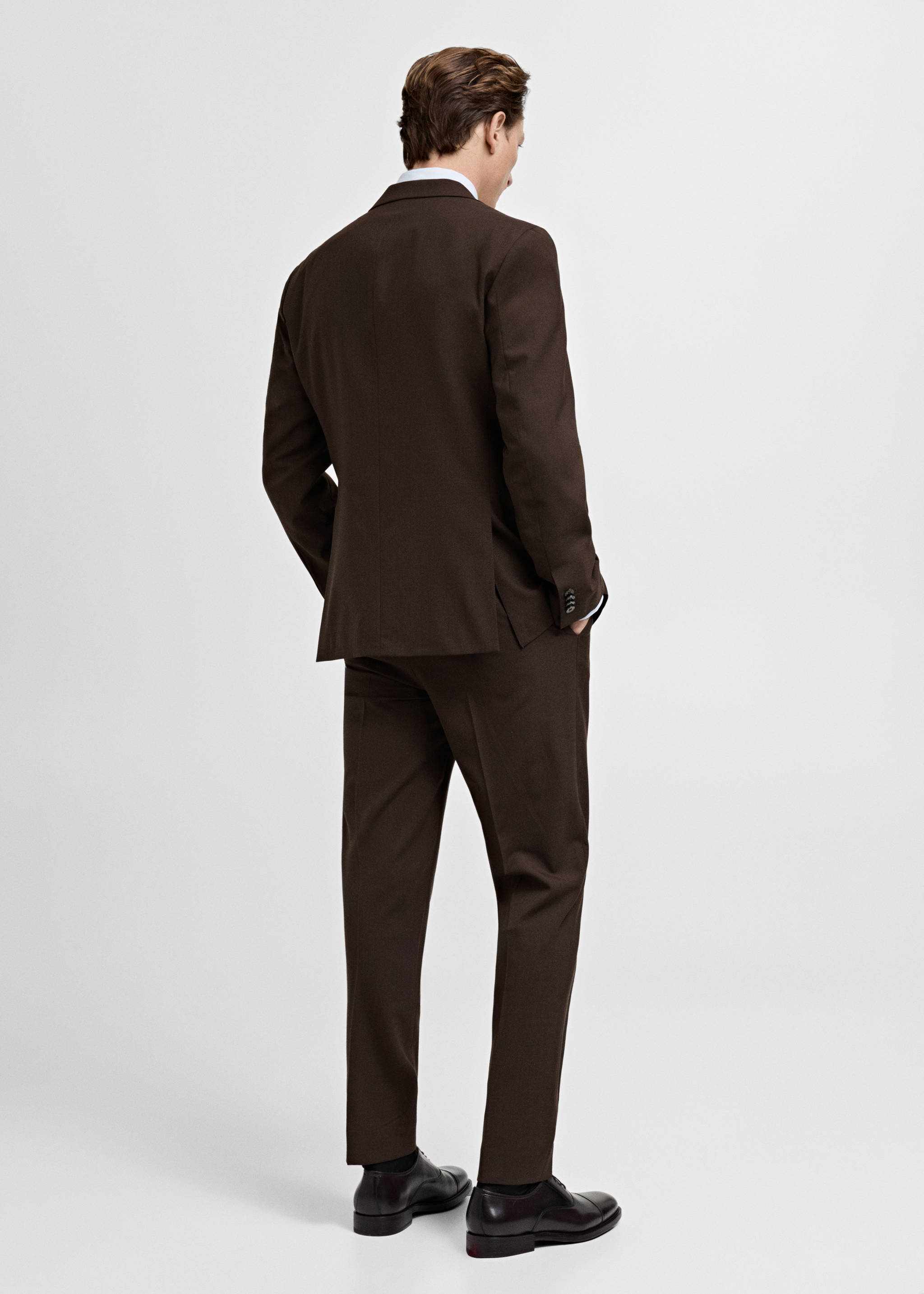 Turin 100% virgin wool suit jacket - Reverse of the article