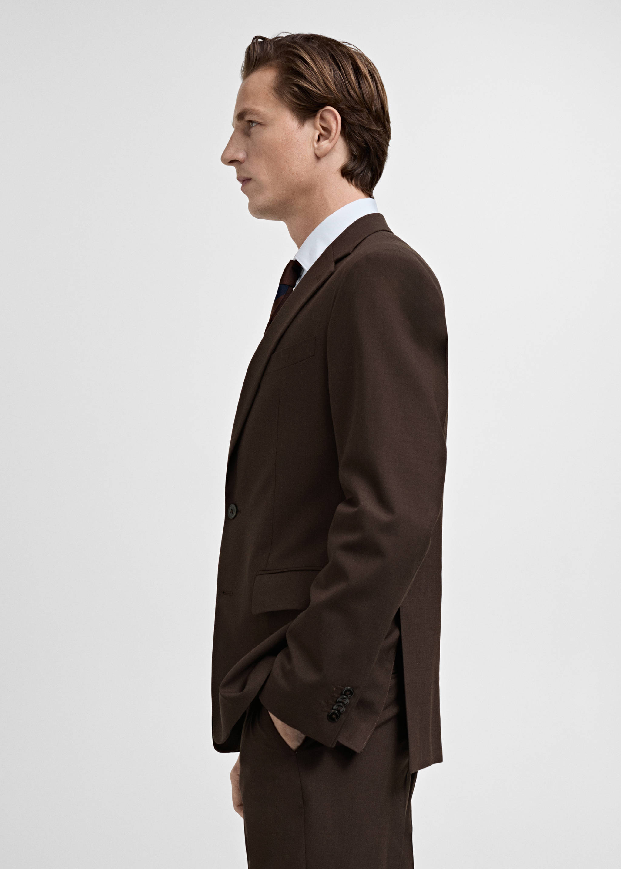 Turin 100% virgin wool suit jacket - Details of the article 2