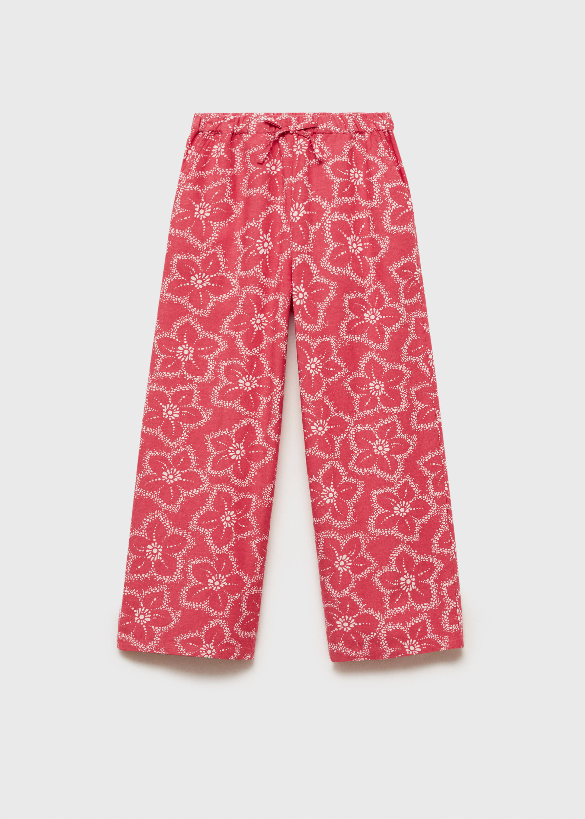 Pantalón estampado floral - Artículo sin modelo, Fresa. Ref: 87060619-00.