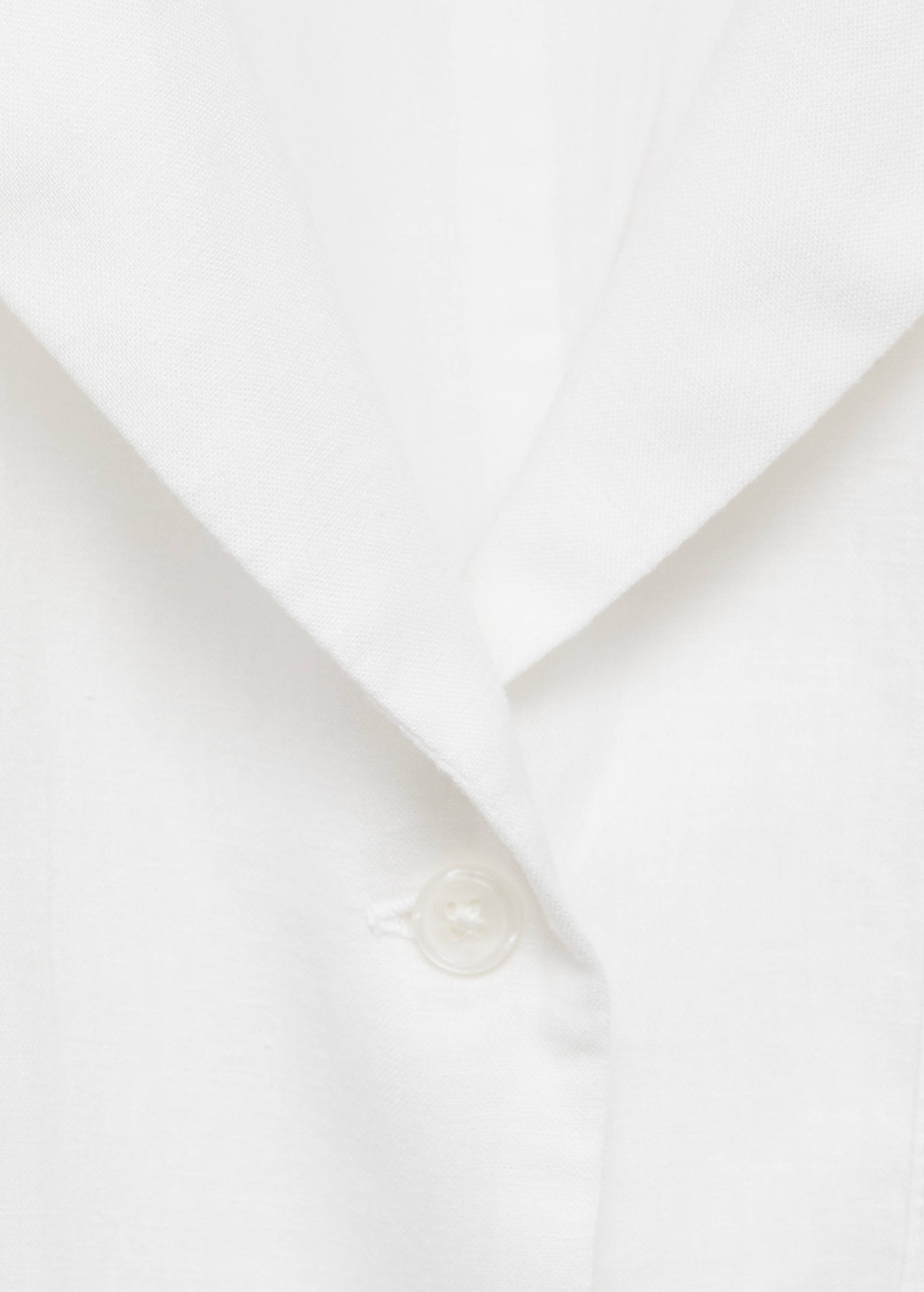 Linen-blend shirt dress - Details of the article 8