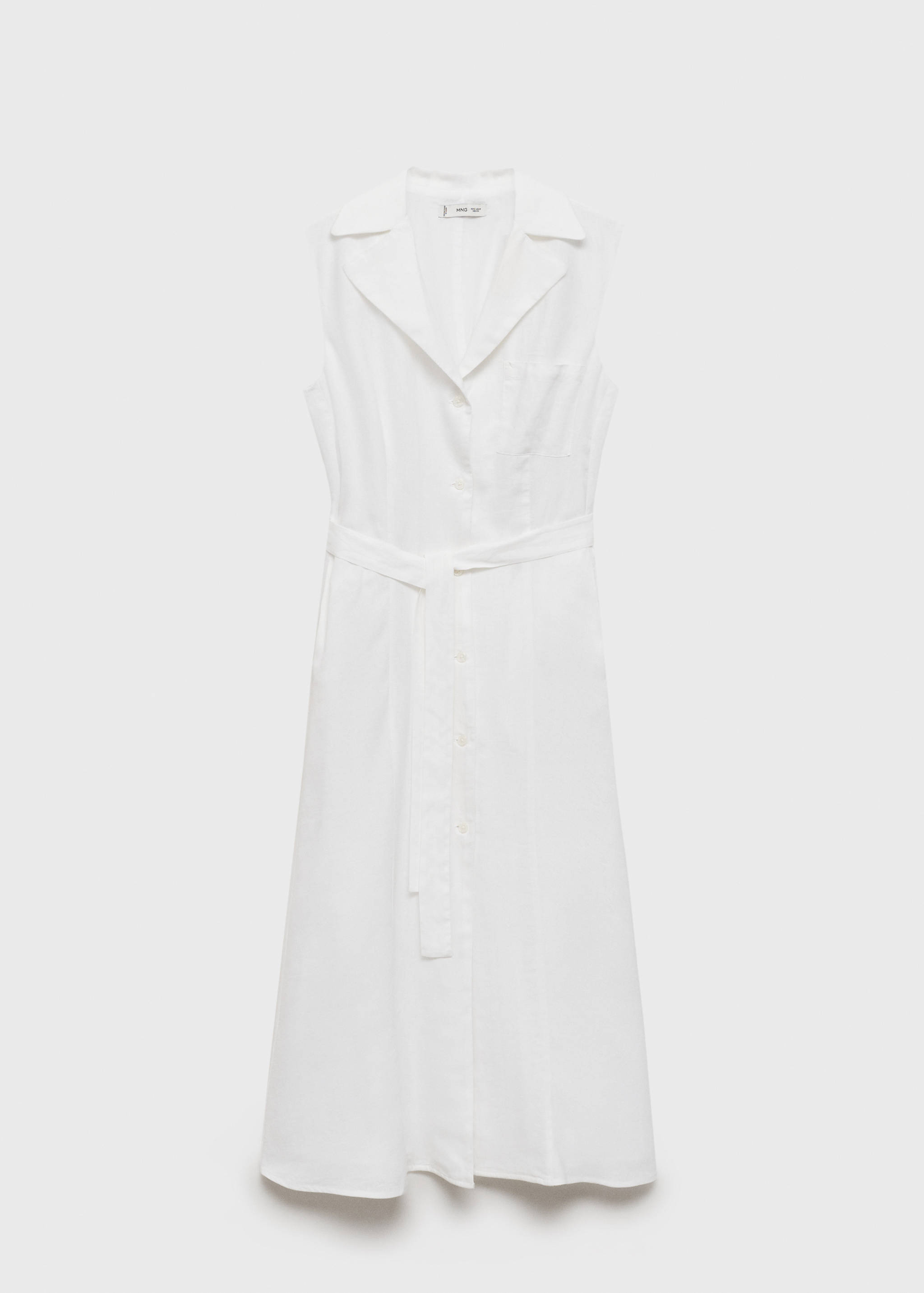 Linen-blend shirt dress - Article without model