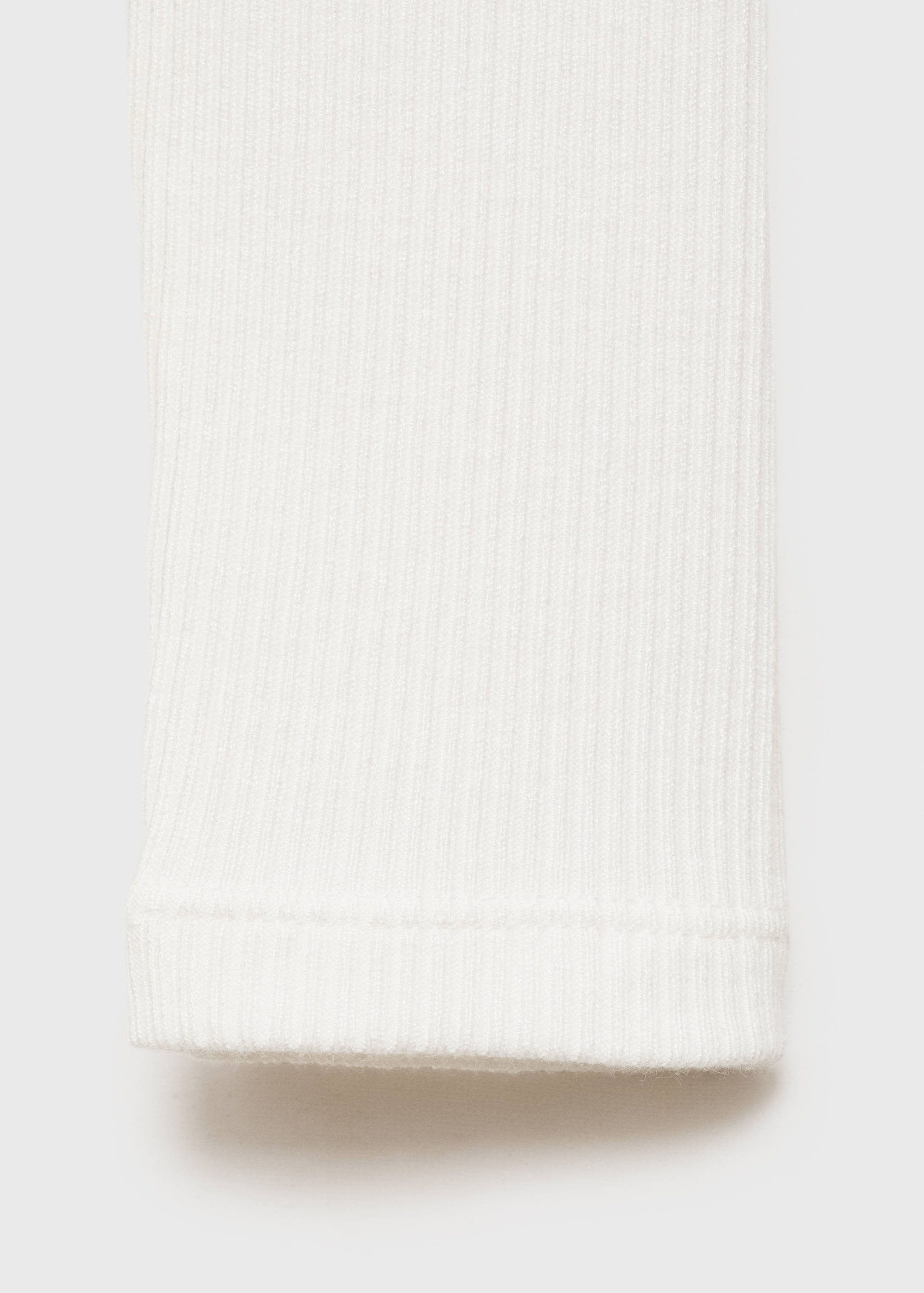 Ribbed knit button-down T-shirt - Details of the article 0