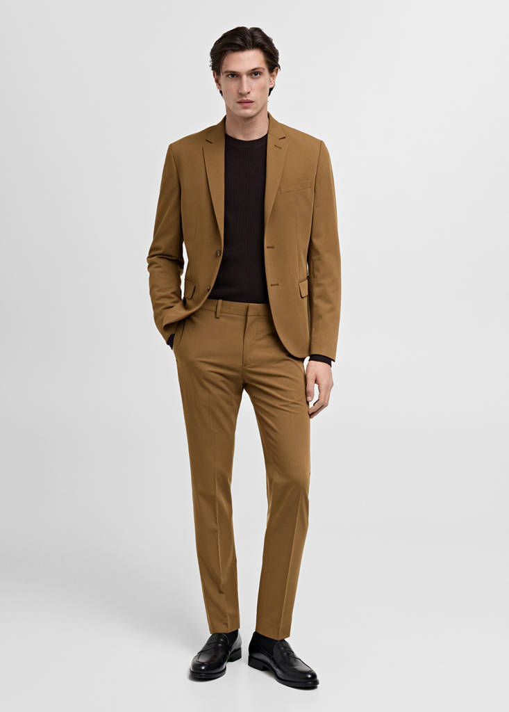 MANGO MAN - Veste costume París super slim-fit ocre - 48