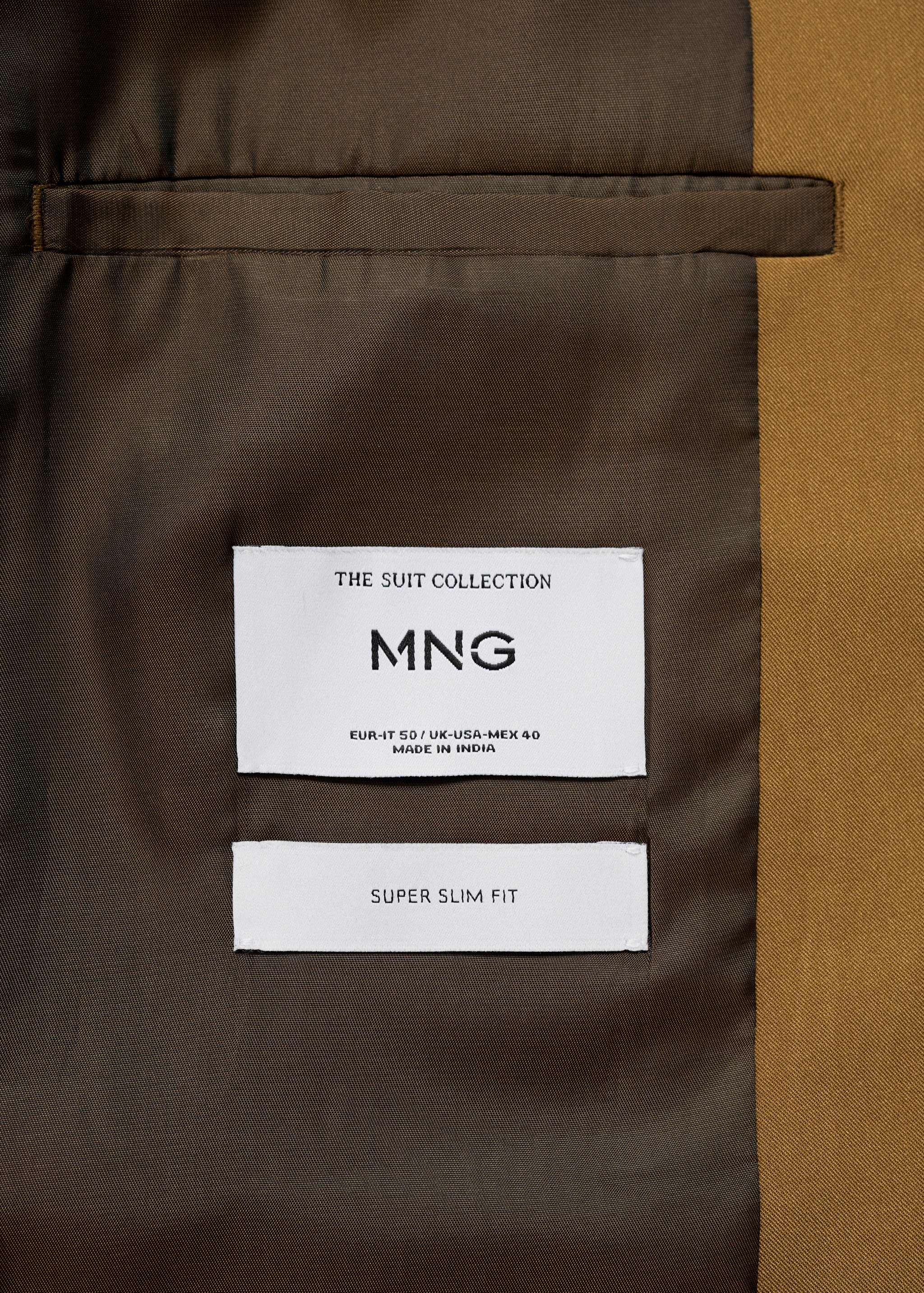 بليزر بدلة سليم فيت بقماش مرن - تفاصيل المنتج 0